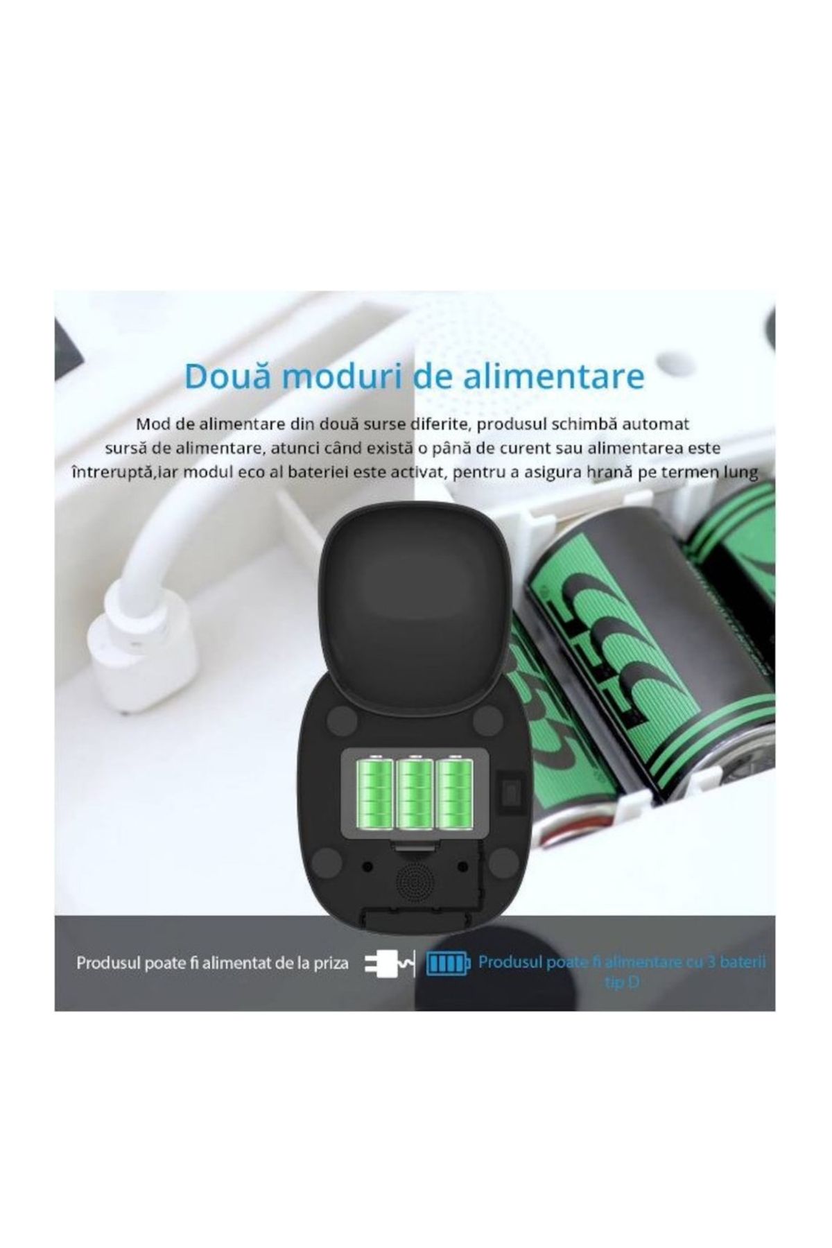 ROHS-Hrănitor automat WiFi pentru câini și pisici, programabil prin aplicație, hrănire personalizată, dozator de hrană de 6 litri 5