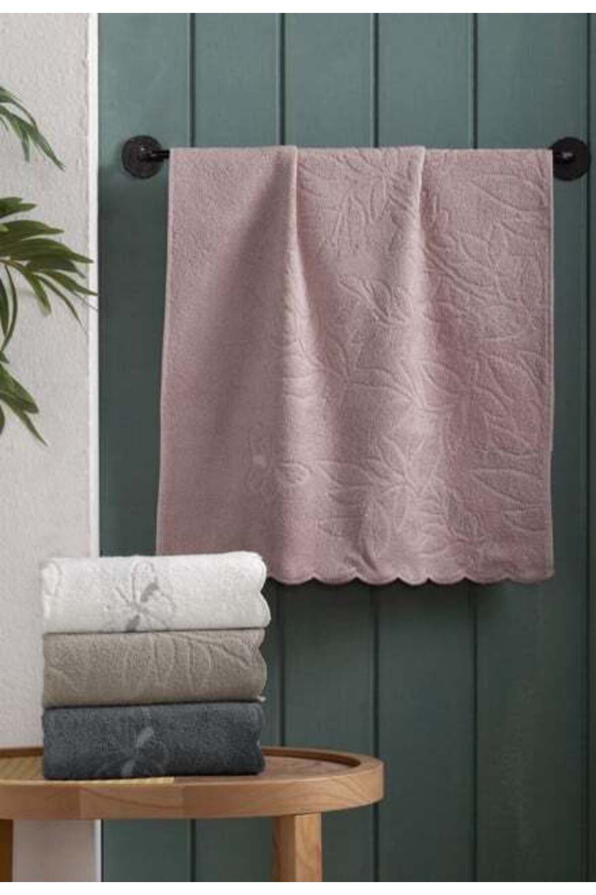 Modafiks Nakışlı 4´lü 50x90 El Havlusu Nabi V1