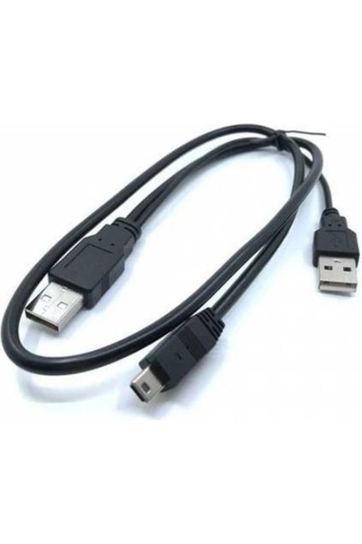 Leonpro Mini usb harddisk kablosu 5 pin usb Y hdd kablosu 80 cm mini usb 2.5 harddisk kablosu