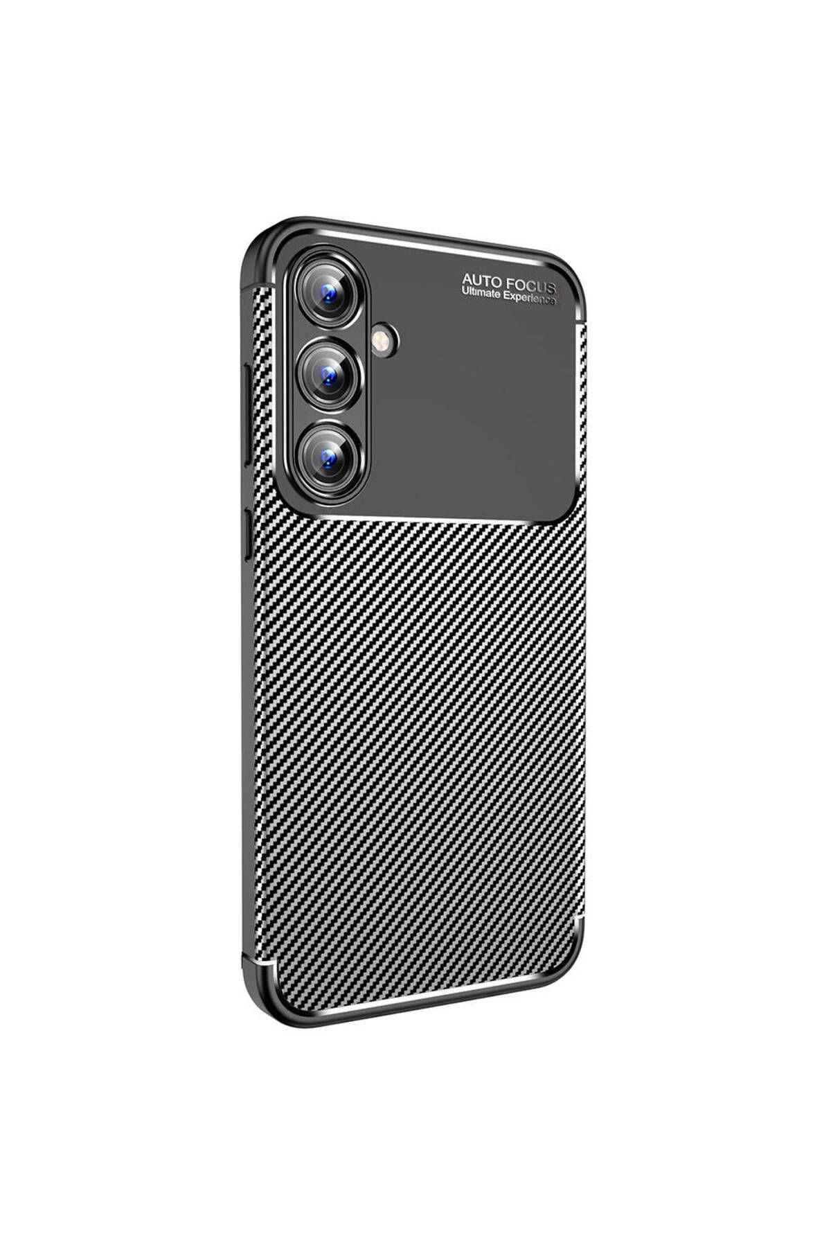 Ehr. Samsung Galaxy A35 Uyumlu Kamera Korumalı Darbe Önleyici Carbon Brushed Silikon Kılıf