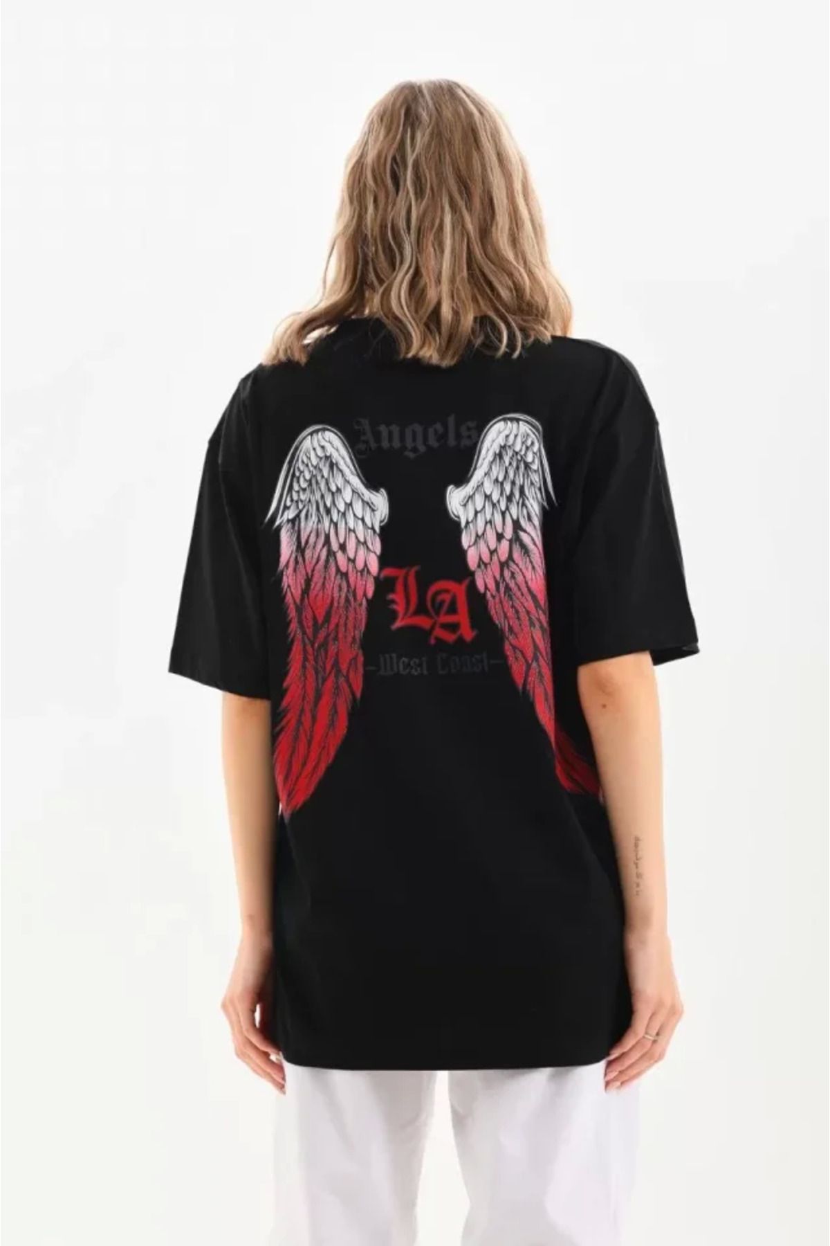 ZORM Oversize Siyah Baskılı Unisex T-Shirt