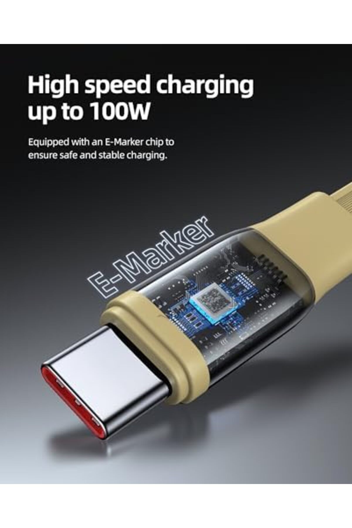 VOLTME-كابل USB C قابل للسحب بقوة 100 وات، بطول 1 متر، سلك شحن سريع PD 5A، USB C إلى USB C لسلسلة iPhone 16، 6