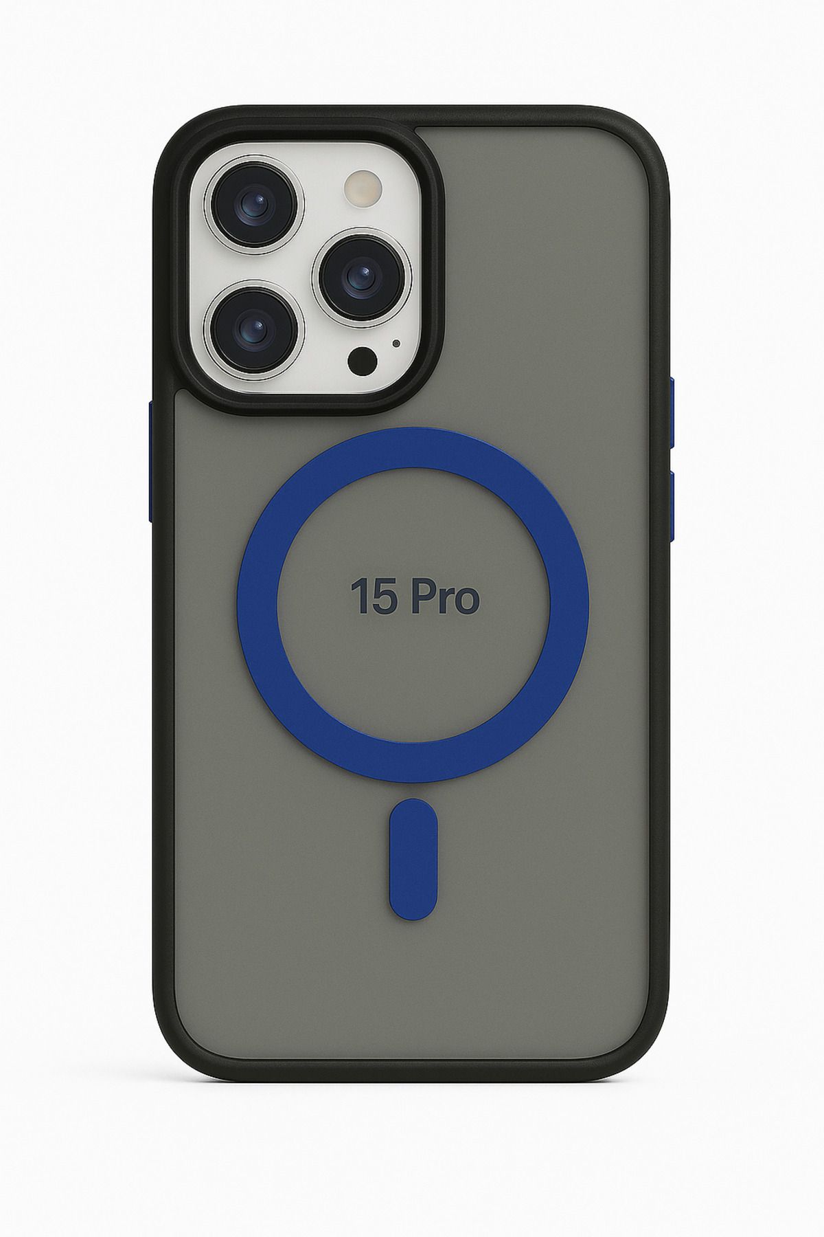 ADR Apple Iphone 15 Pro Kılıf Mat Magsafe Şarj Özellikli Darbe Önleyici Hassas Buton Yumuşak Kenar