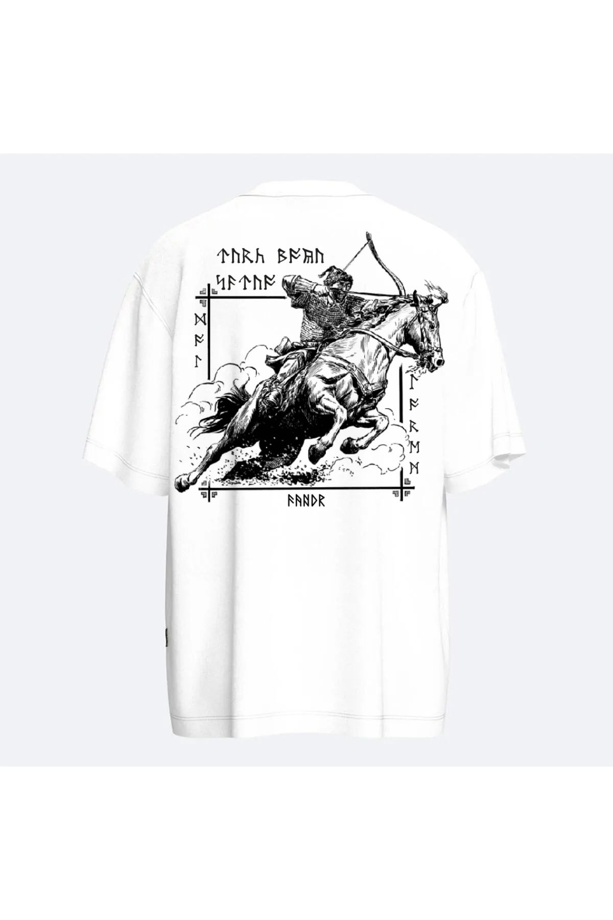 Fandr Store Beyaz Oversize Shatuo Unisex T-shirt