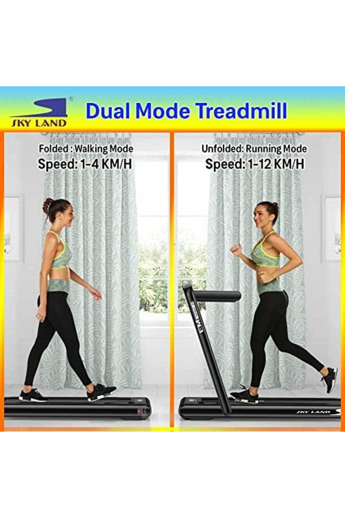 Skyland-SKY LAND Fitness 2 in 1 Treadmill Machine Walking Pad & Running Pad with Remote Control and Bluetoot 8