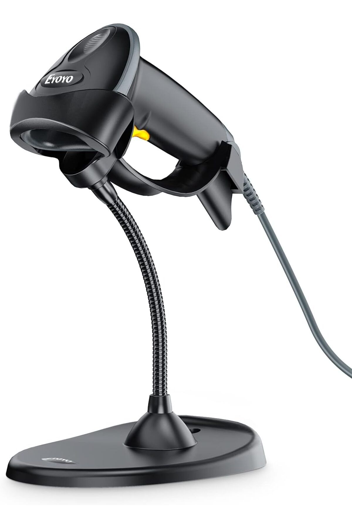 Eyoyo-Handheld 2D Barcode Scanner with Gooseneck Stand, Automatic USB Wired QR Code Scanner 1
