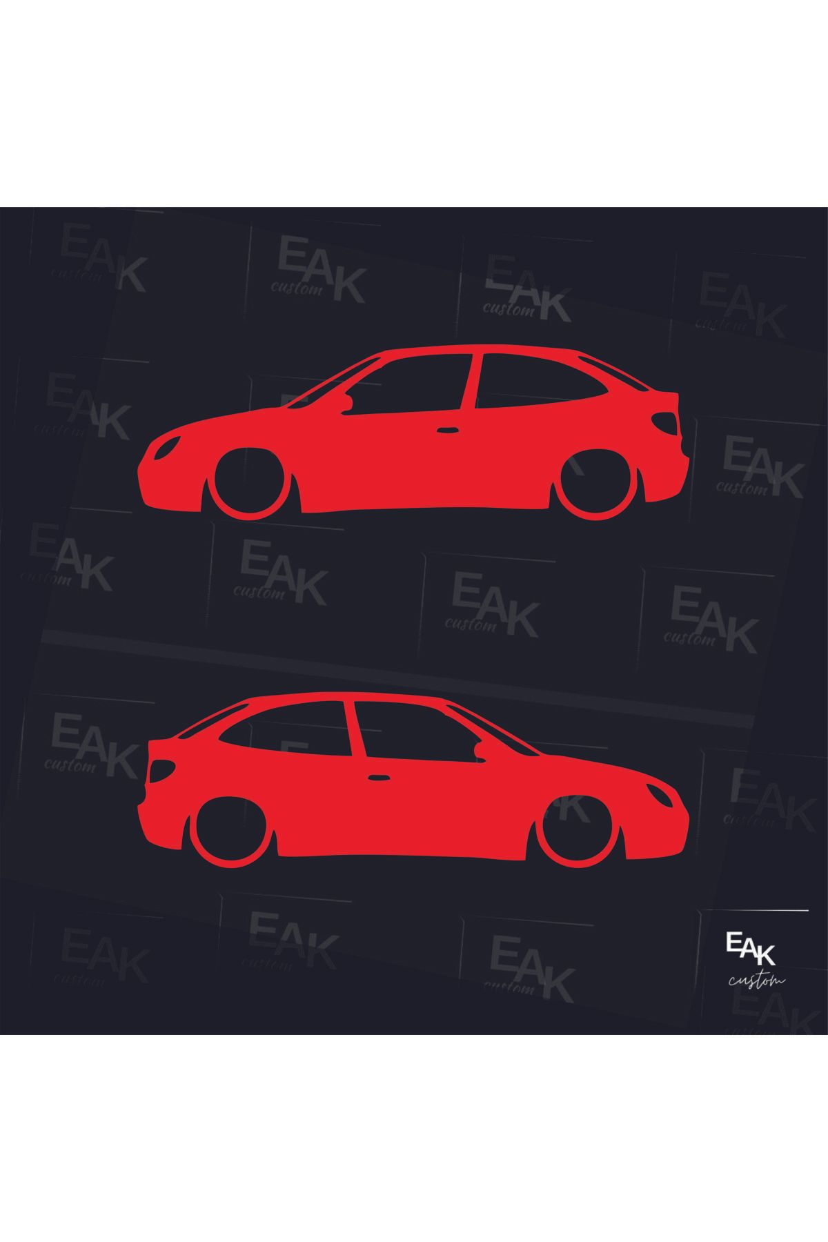 eakcustom CİTROEN XSARA oto sticker (18cm x 5cm) (2ADET)