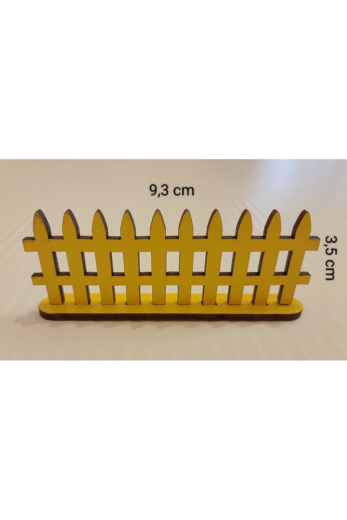 TLR hobi 16 Adet Ahşap Dekoratif Minyatür Peyzaj ve Bahçe Çiti 9,3cm *3,5 cm
