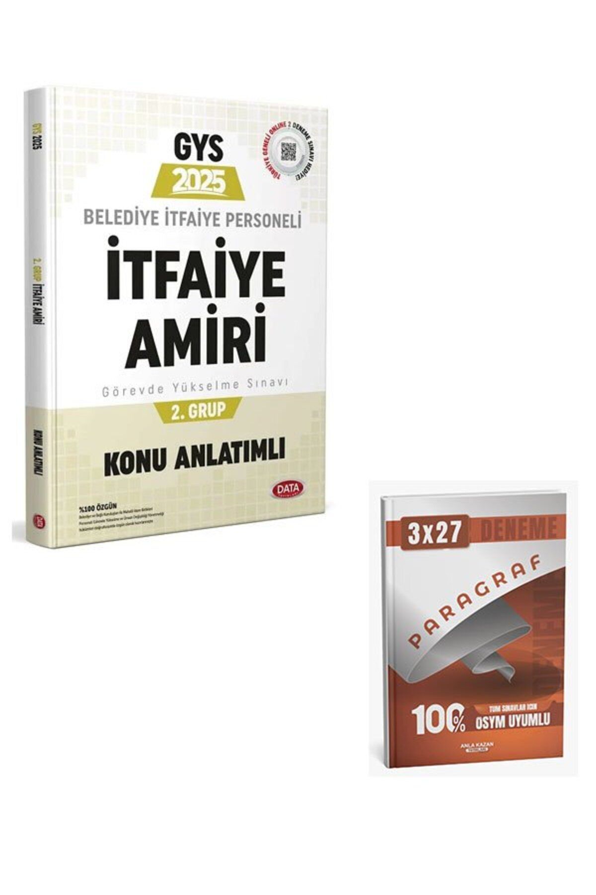 Anla Kazan Yayınları Data 2025 GYS Belediye Zabıta Personeli İtfaiye Amiri 2. Grup Konu Anlatımlı Görevde Yükselme+Anla