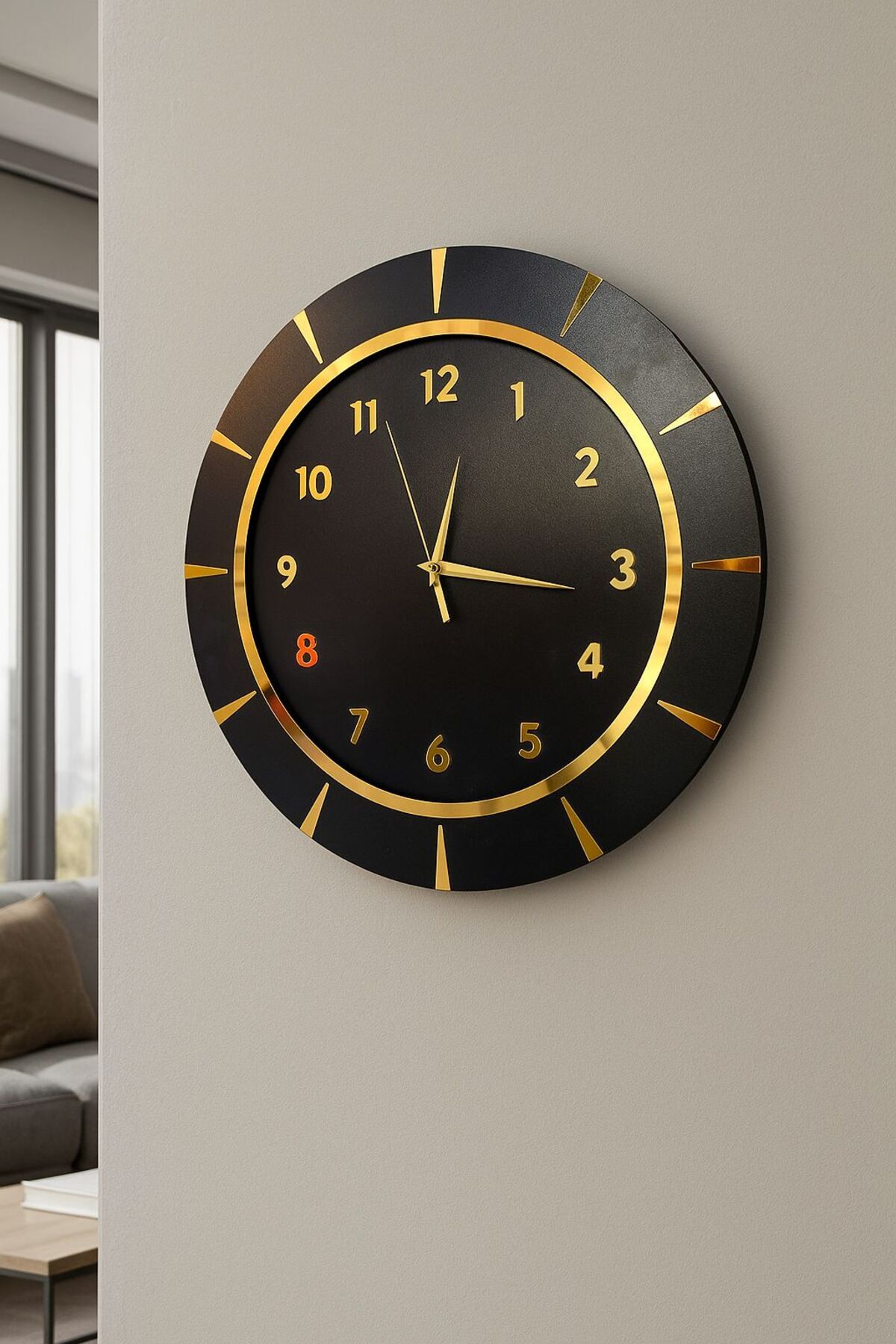 Nixar Desing Dekoratif Ahşap Duvar Saati Lüks Duvar Dekoru Sessiz Mekanizma Modern Saat Ahşap Saat Wall Clock
