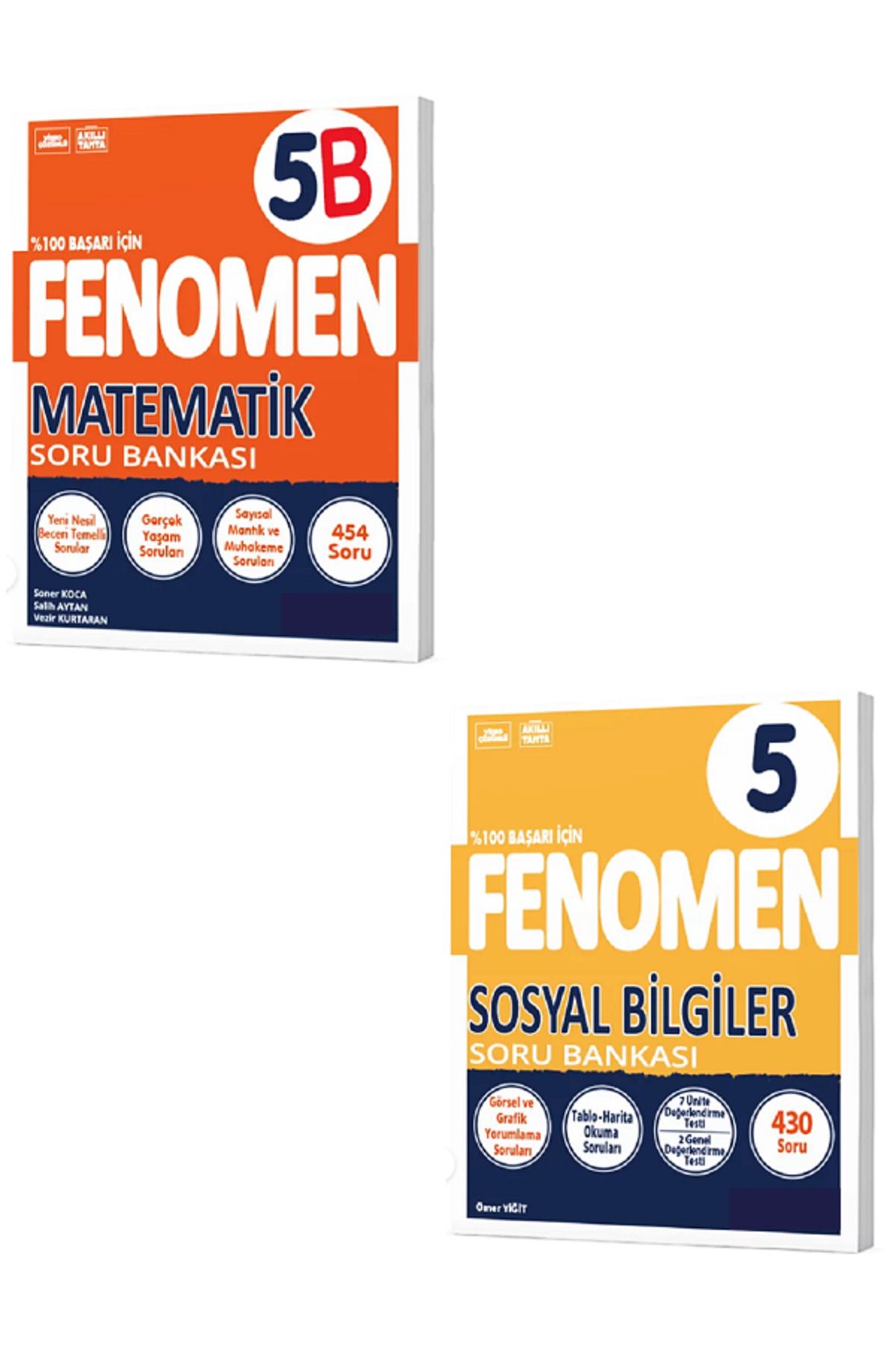 Evrensel İletişim Yayınları 5.Sınıf Fenomen 5B Matematik Soru Bankası + 5.Sınıf Fenomen 5AB Sosyal Bilgiler Soru Bankası /2KİTAP