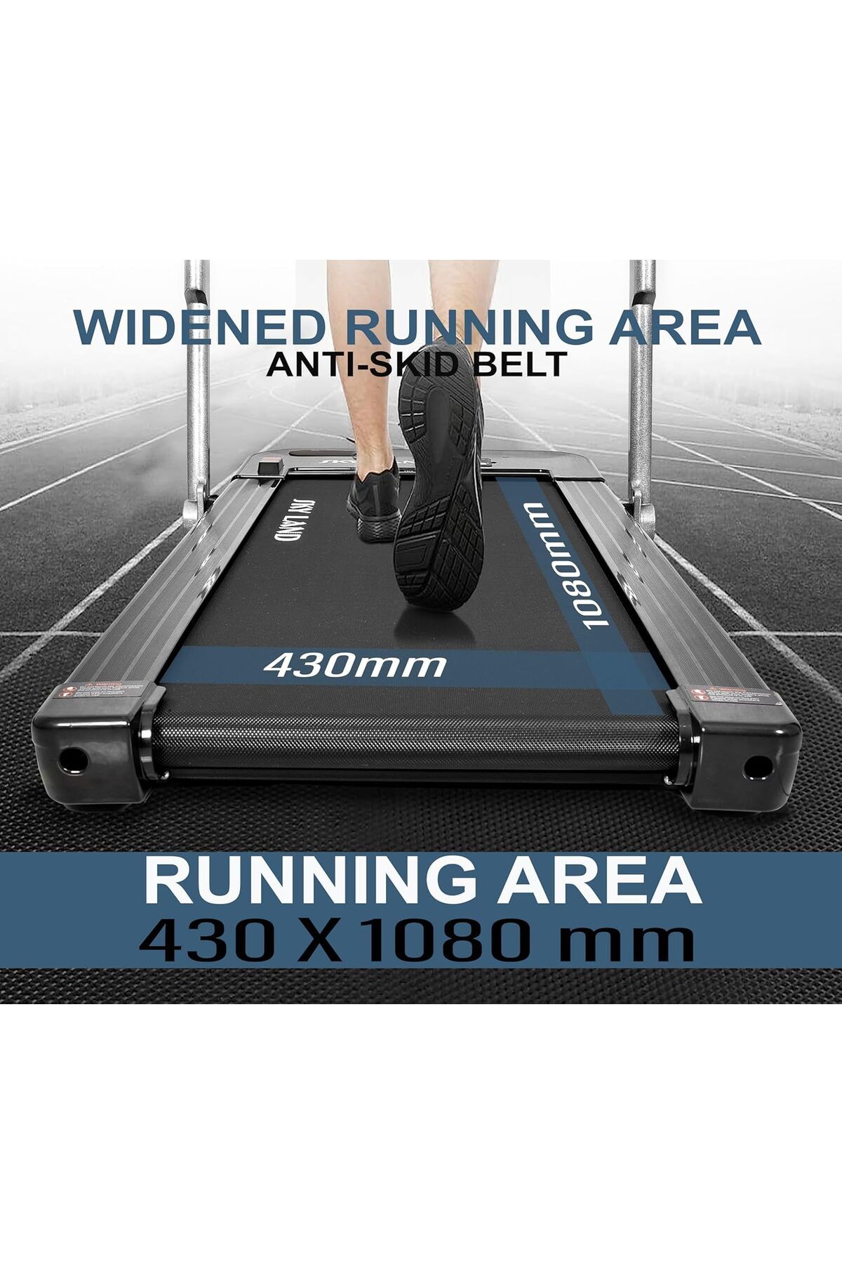 Skyland-Sky Land 2-in-1 Foldable Treadmill | Ultra Quiet Walking Pad Under Desk 2.5 HP with Remote Control L 4