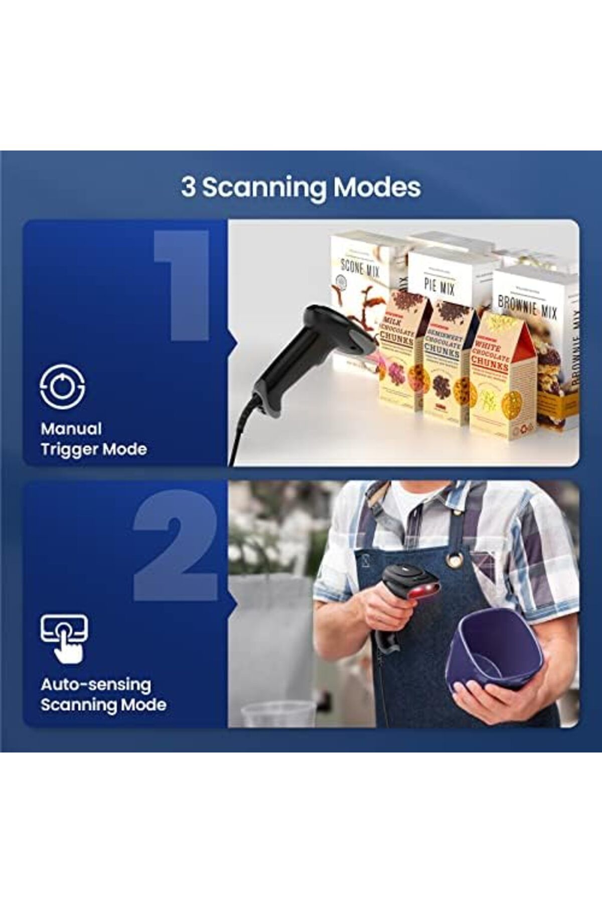 Eyoyo-2D QR Handheld Wired Barcode Scanner, USB Connection for Stable and Fast Scanning 8