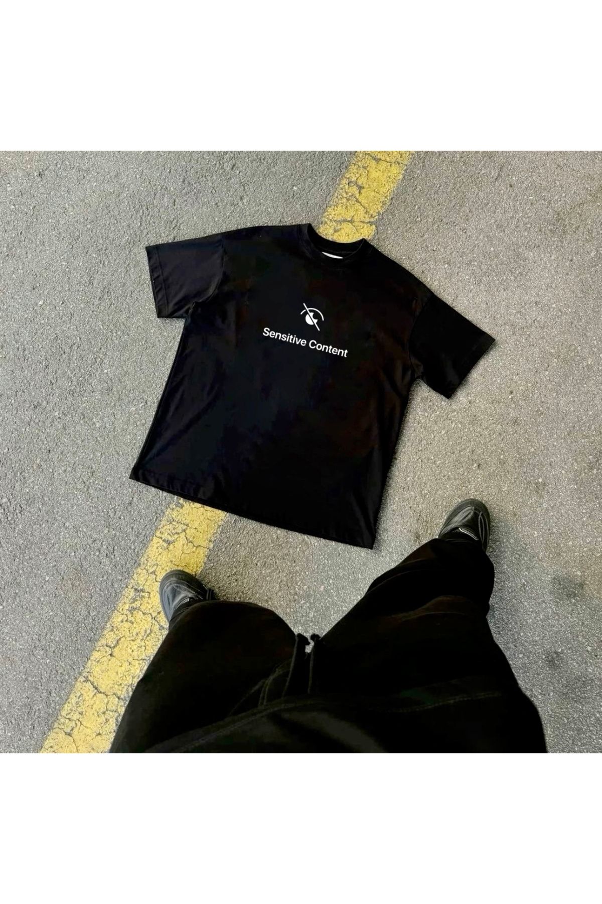 RPT MODA OVERSIZE RAHAT KALIP SENSITIVE CONT.BASKILI YÜKSEK KALİTE KUMAŞ ERKEK T-SHIRT