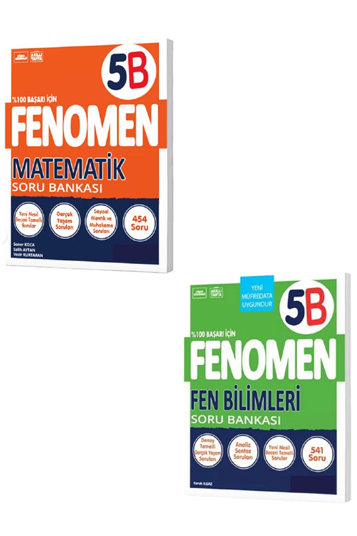Evrensel İletişim Yayınları 5.Sınıf Fenomen 5B Matematik Soru Bankası + 5.Sınıf Fenomen 5B Fen Bilimleri Soru Bankası / 2 KİTAP