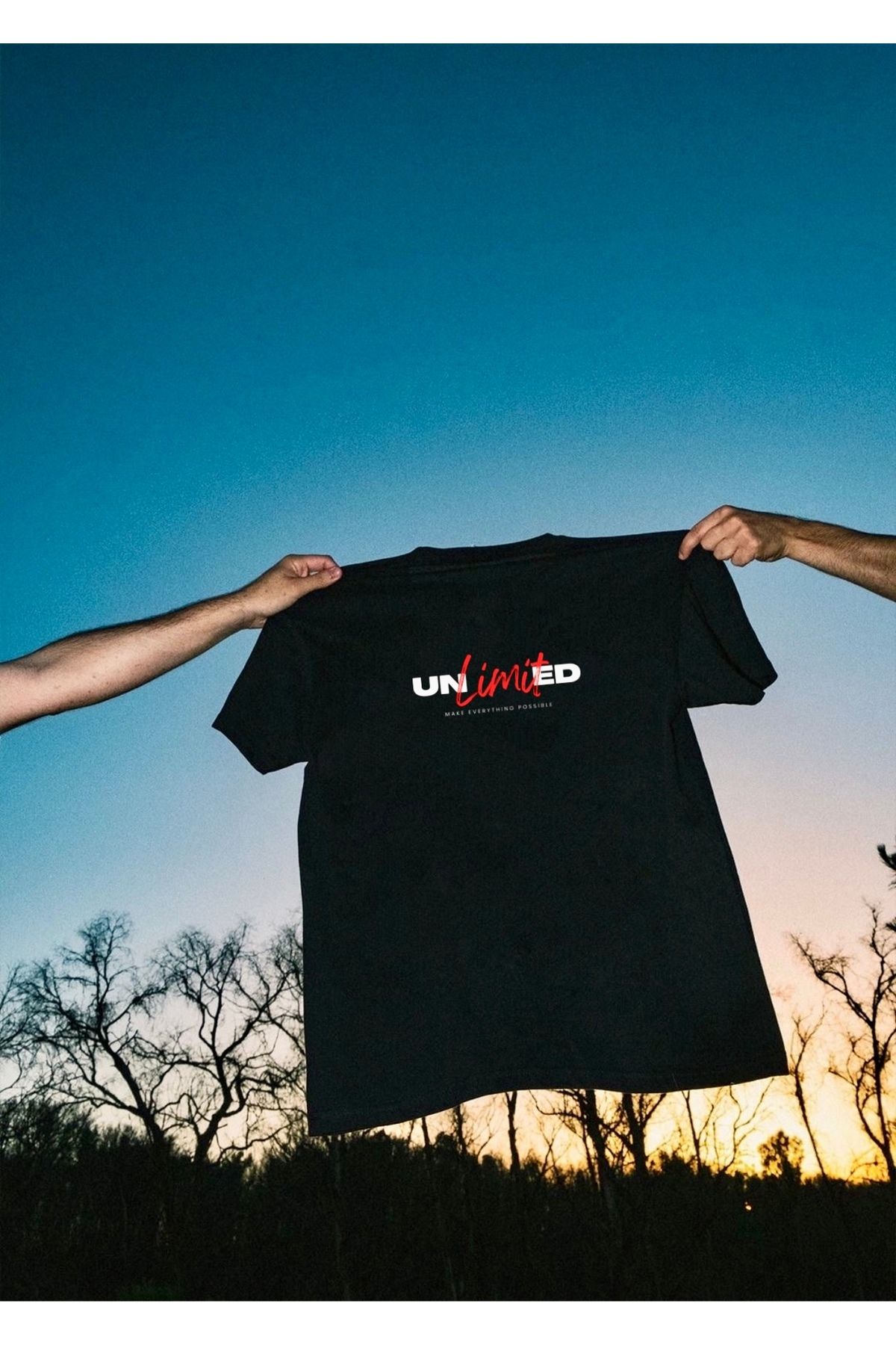 RPT MODA OVERSIZE RAHAT KALIP UNLIMITED BASKILI YÜKSEK KALİTE KUMAŞ ERKEK T-SHIRT