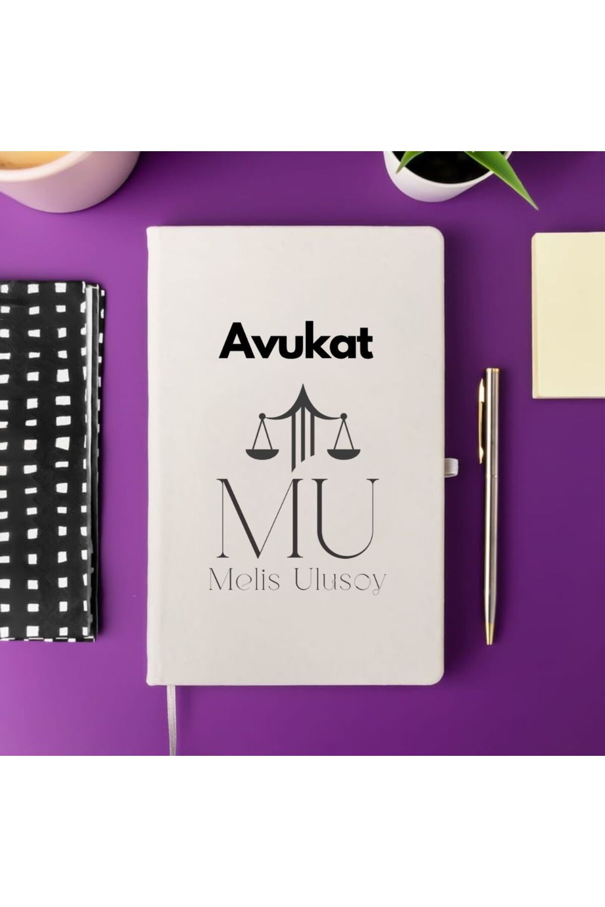 gifttime Avukatlara Özel İsim Yazılı Tasarımlı Defter