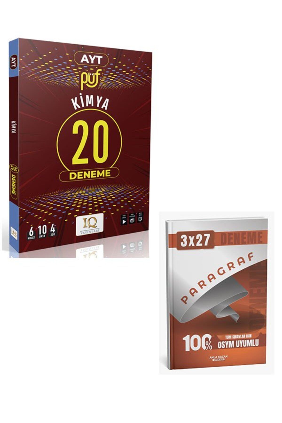 Anla Kazan Yayınları IQ 2026 YKS AYT Kimya Püf 20 Deneme+Anla Kazan Paragaraf