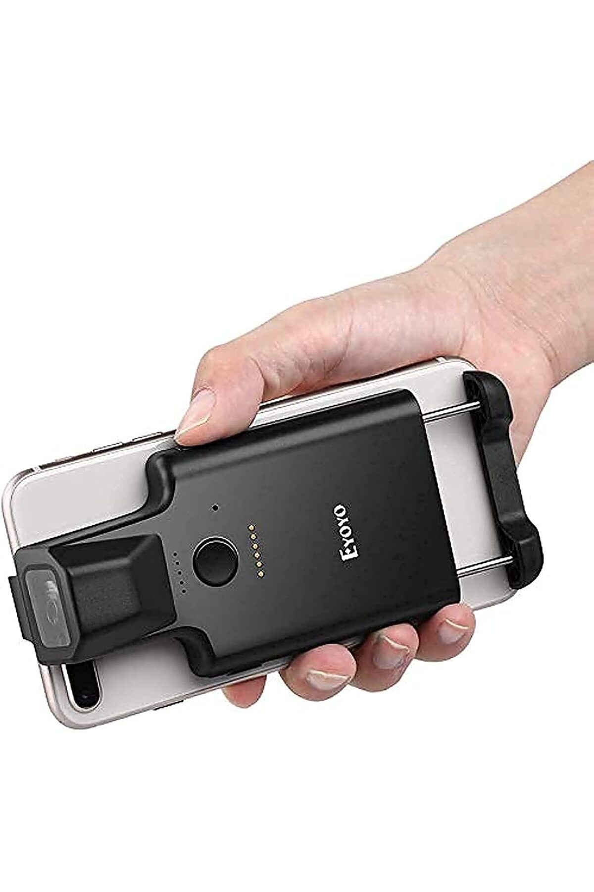 Eyoyo-1D 2D Back Clip Bluetooth Barcode Scanner, Portable QR Barcode Reader for Phone Image Scanner 1