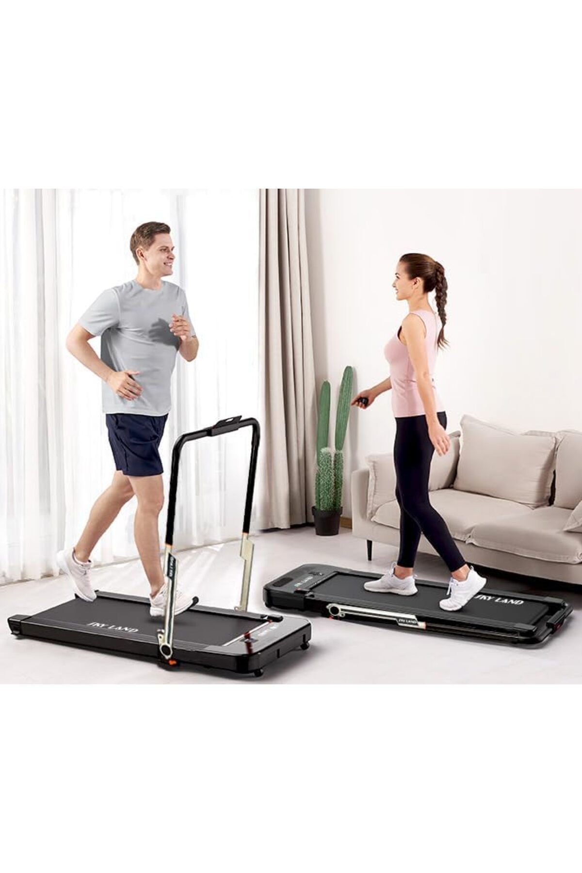Skyland-Sky Land 2-in-1 Foldable Treadmill | Ultra Quiet Walking Pad Under Desk 2.5 HP with Remote Control L 3