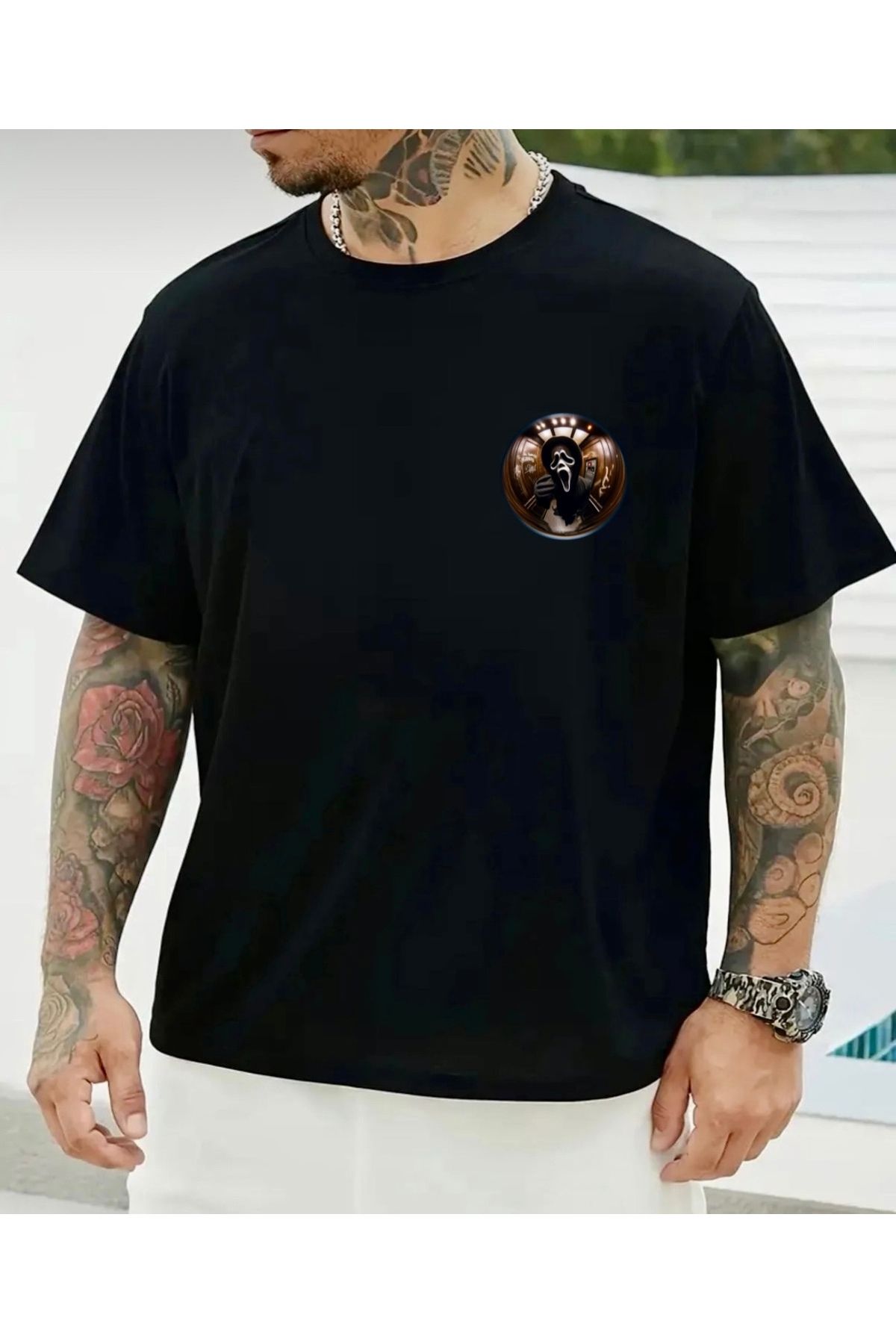 RPT MODA OVERSIZE RAHAT KALIP ÇIĞLIK BASKILI YÜKSEK KALİTE KUMAŞ ERKEK T-SHIRT
