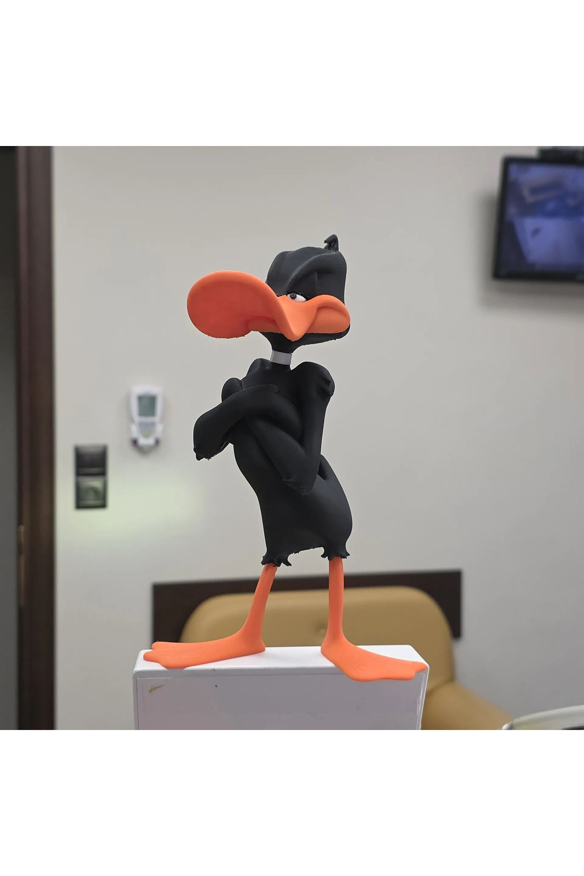 Phigo Daffy Duck Fan Figürü 21 cm 3D Baskı Dekoratif Karakter Biblo Koleksiyonluk Hediye