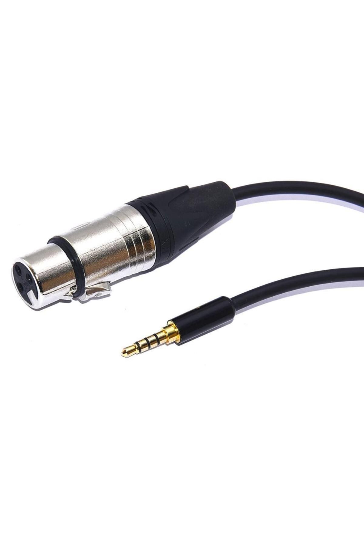 Mykablo 3.5 mm to XLR Dişi Cep Telefonu Mikrofon Kablosu 3 Metre