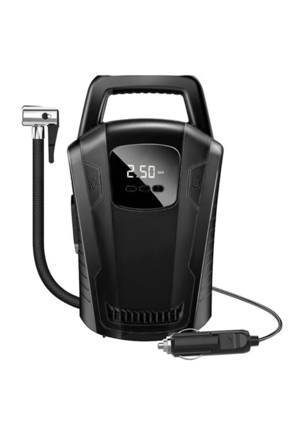 varioshop-Compresor auto 12V VarioShop®, Ideal pentru umflarea tuturor tipurilor de anvelope auto, motociclet 1