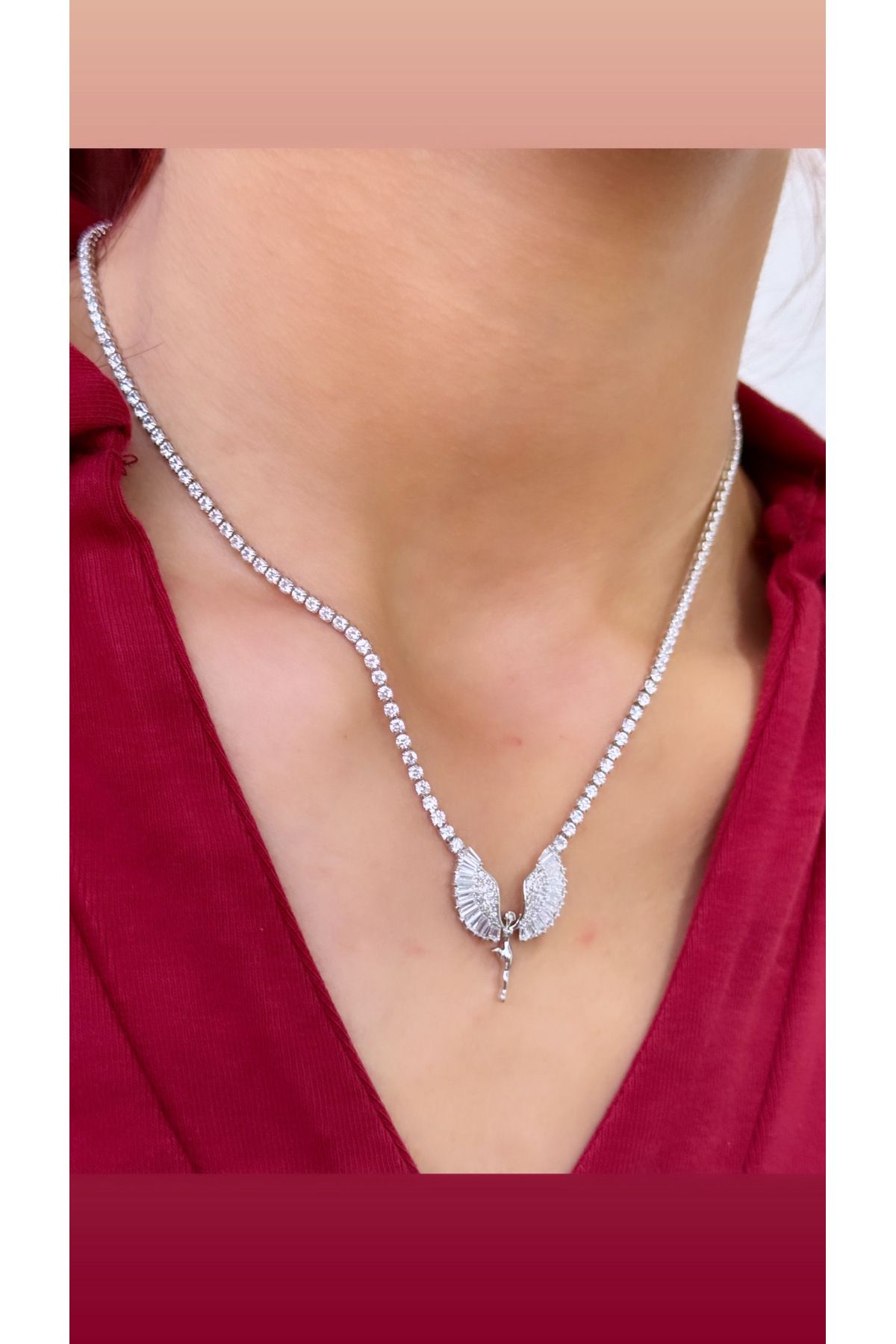 İNN JEWELLERY İthal Kolye Kararmaz Antialerjik Su Yolu Figürlü