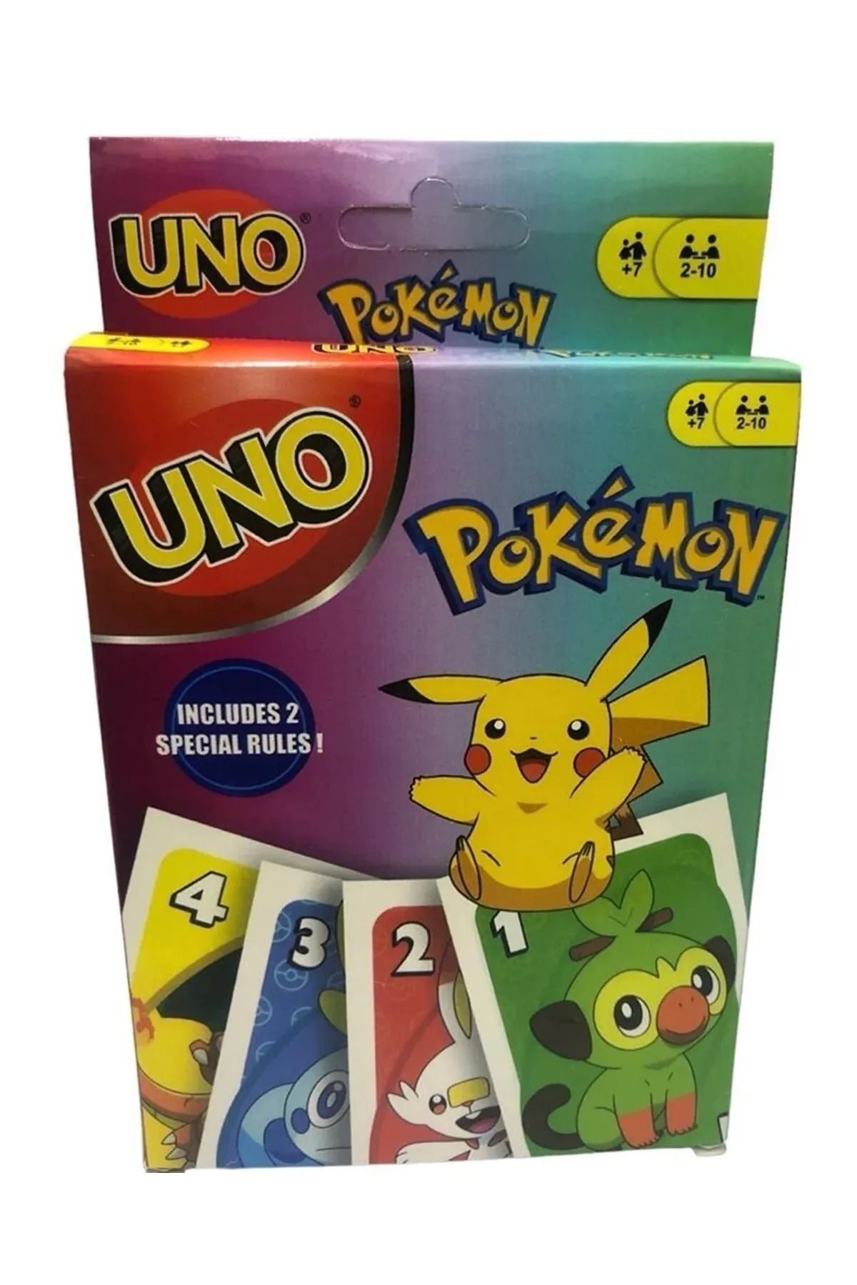 EmrahGültekin Pokemon Uno Oyun Kağıtları 2-10 Kişilik 7 Yaş 110 Kart 1 Kaliteli Baskı Hediye Paketinde Gönderim