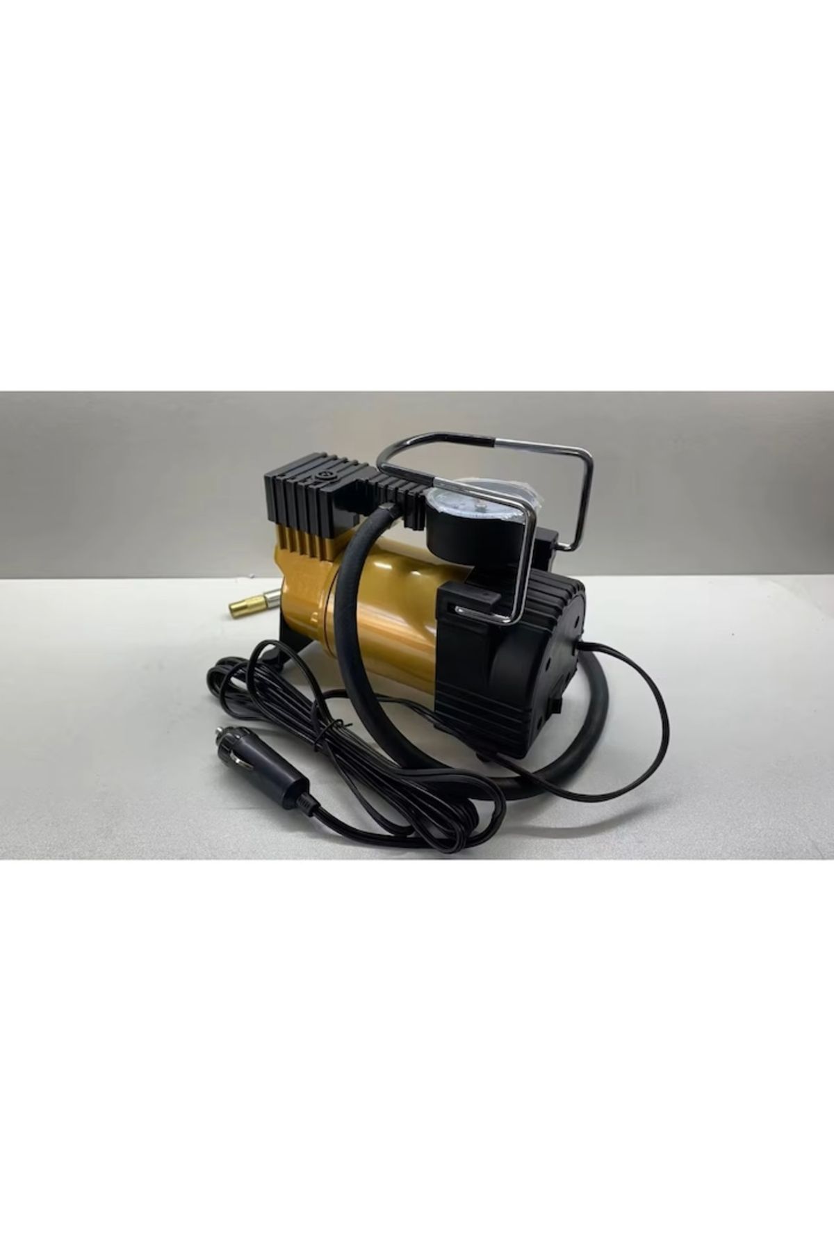 varioshop-Compresor auto portabil VarioShop®, 12V, 150 PSI, 10 BAR, cu manometru si accesorii pentru umflat r 9