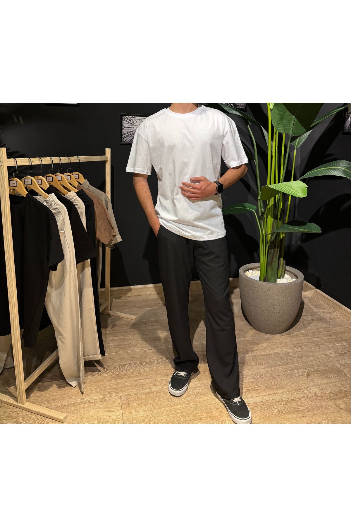 F&O Company Relaxed Fit Beyaz Tişört