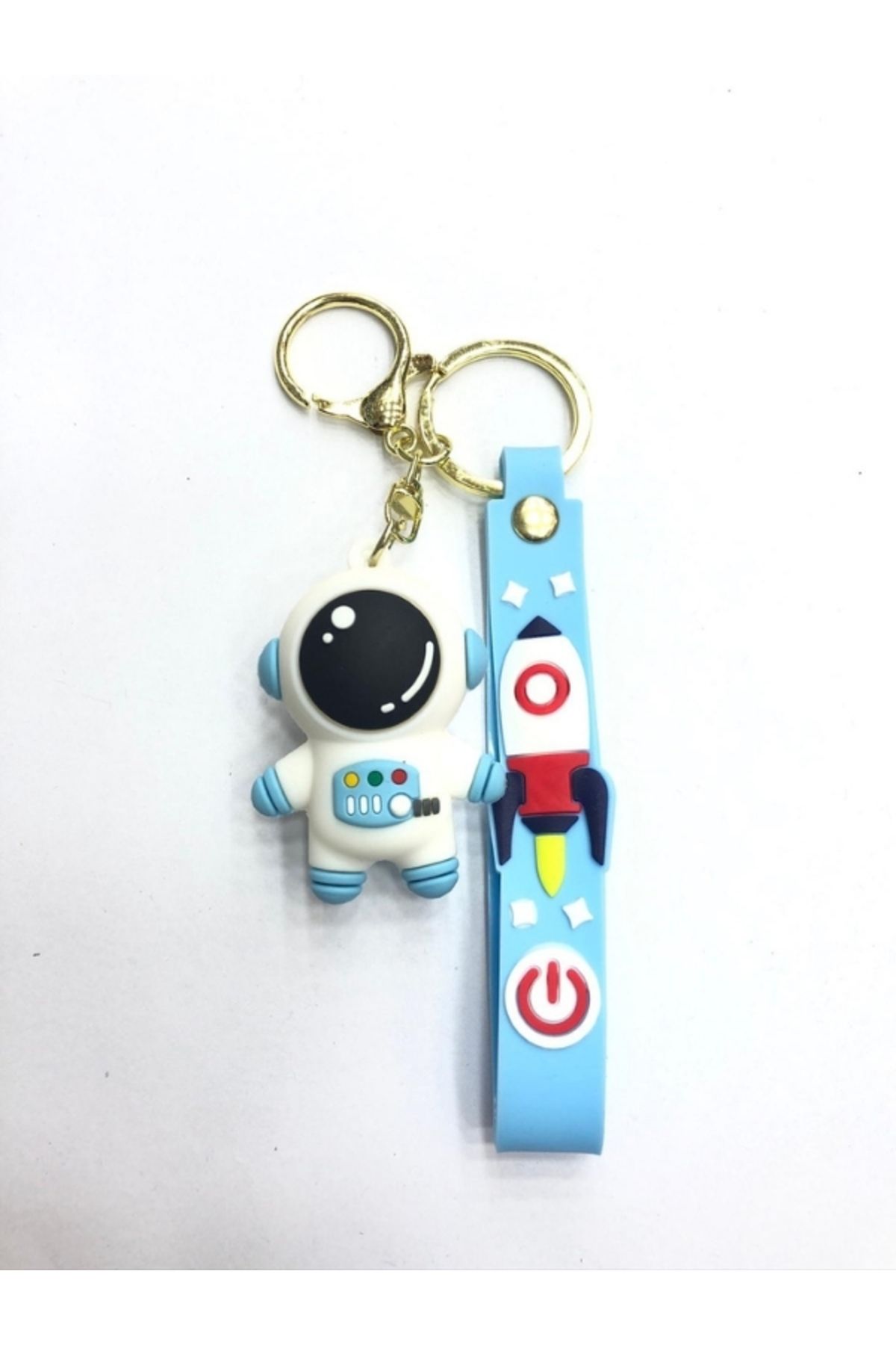 uğurlu dükkan 3D Astronot Silikon Anahtarlık