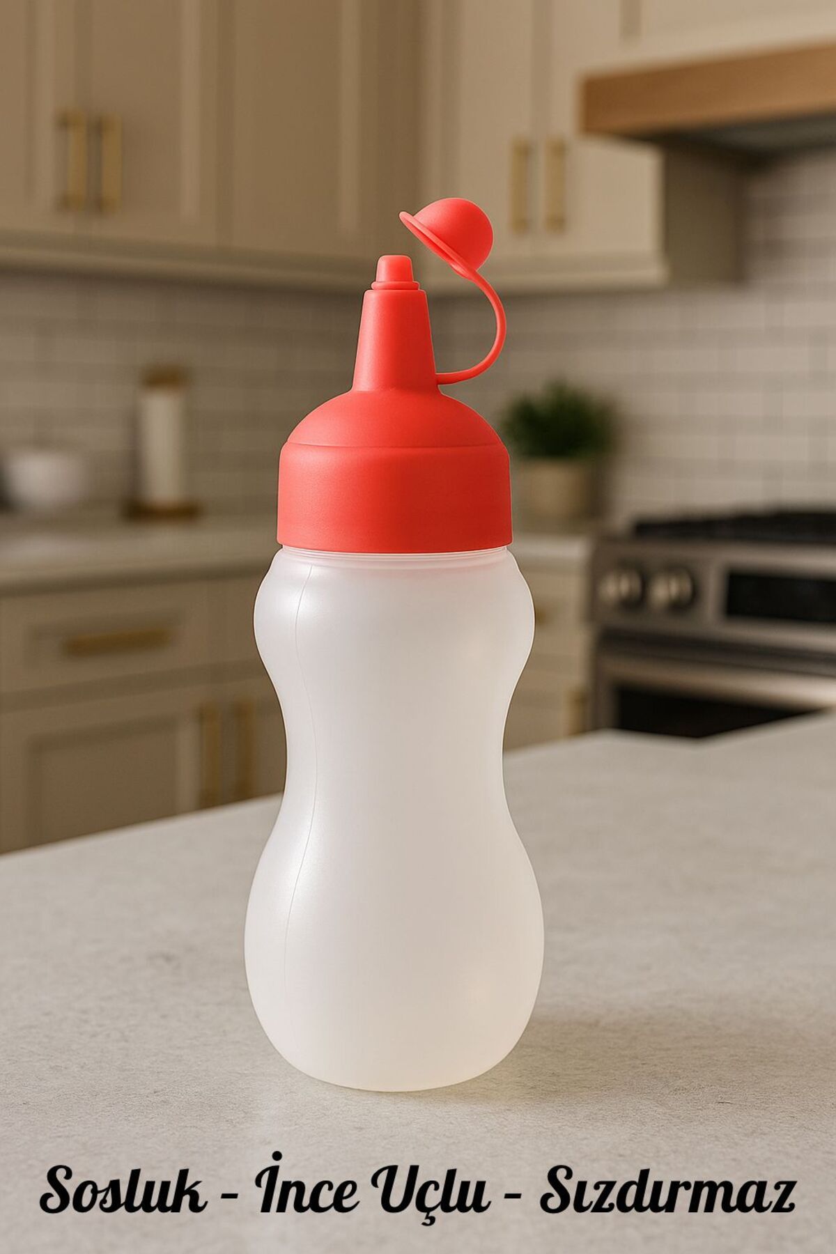 Kelepir Fırsatlar NAR ÇİÇEĞİ Kapaklı 450 ml Sıkmalı Sosluk Yağdanlık Şişe (Ketçap - Mayonez - Sirke - Soslar İçin)