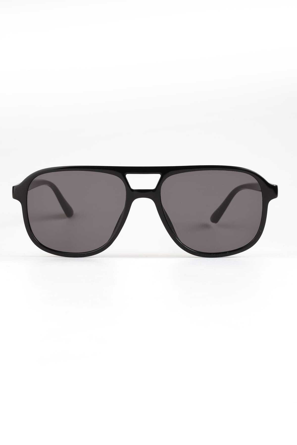 VİVAVİSS Vivaviss Fer 1111-60 Unisex Güneş Gözlüğü Siyah Çerçeve Füme Cam