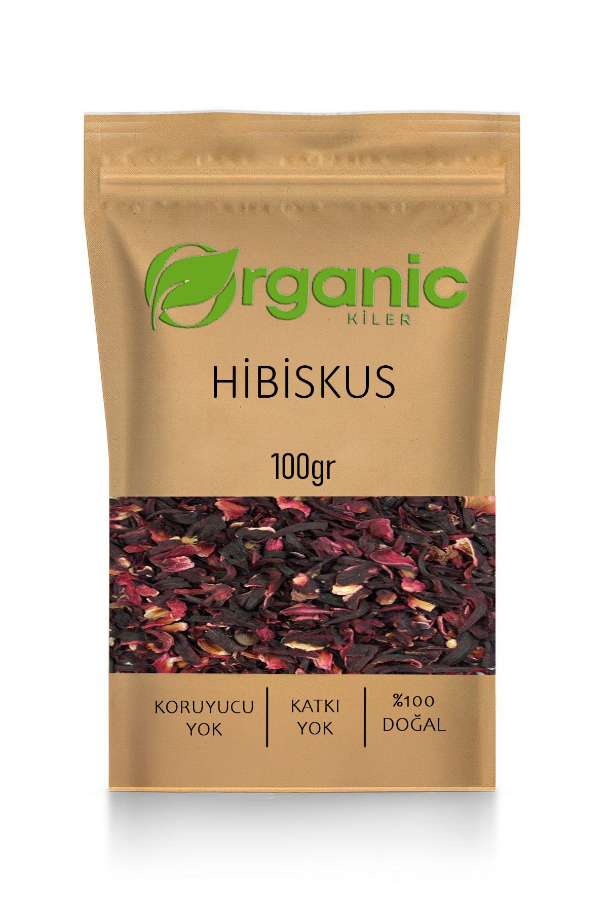 Organic Kiler Hibiskus Çayı 100gr Kurutulmuş & Elenmiş Yeni Mahsül