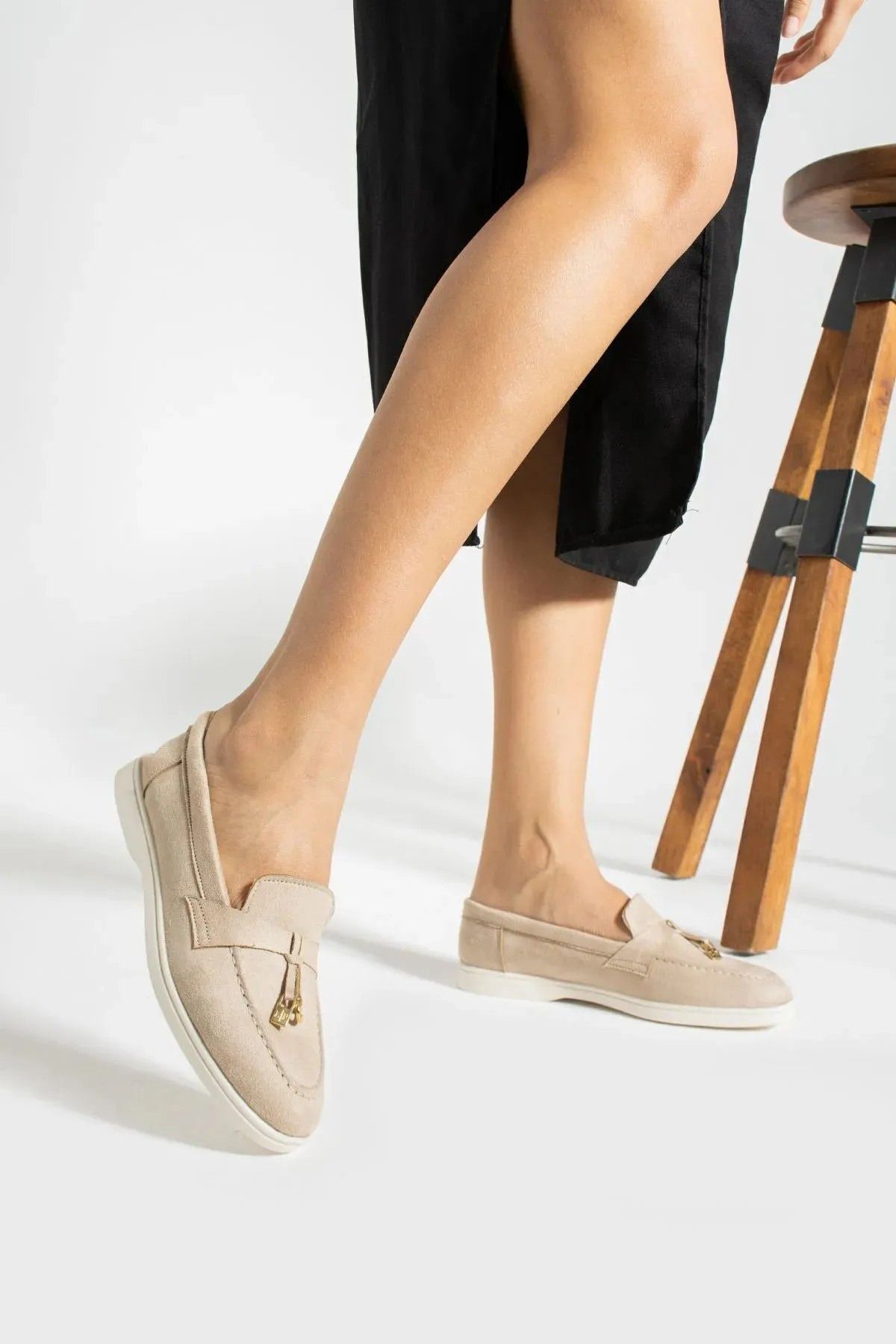 Bayramoğlu Günlük Giymelik Kadin Loafer Suet Ayakkabı