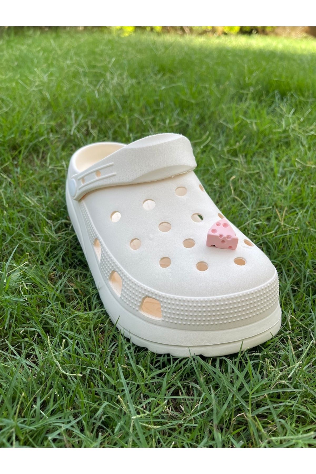 Crocs Peynirli Terlik Süsü Üç Boyutlu/Peynir 3D Crocs Charm/ Jibbitz