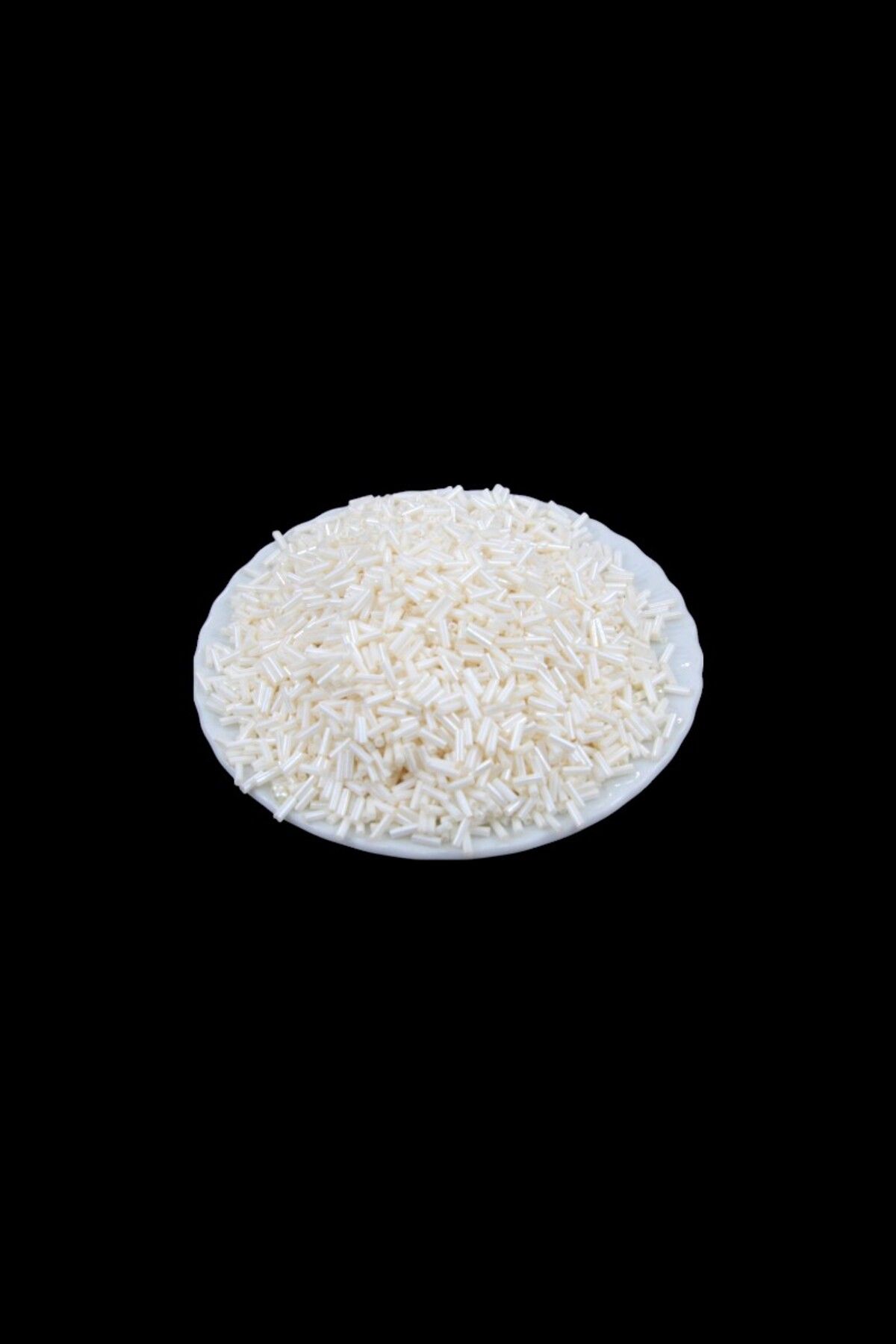 Serhat Aksesuar ve El İşçilik Açık Krem Boru Boncuk 100 Gr