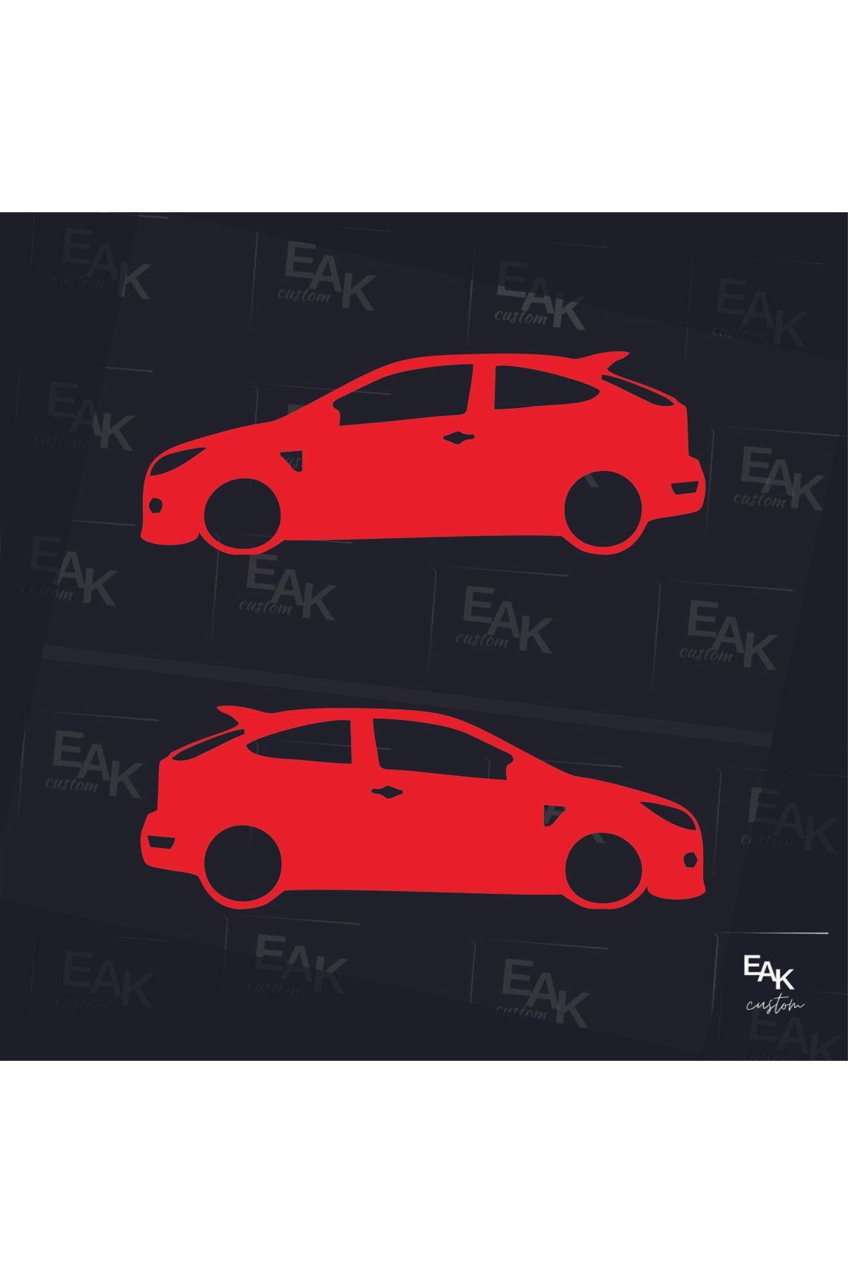 eakcustom FORD FOCUS oto sticker (18cm x 6cm) (2ADET)