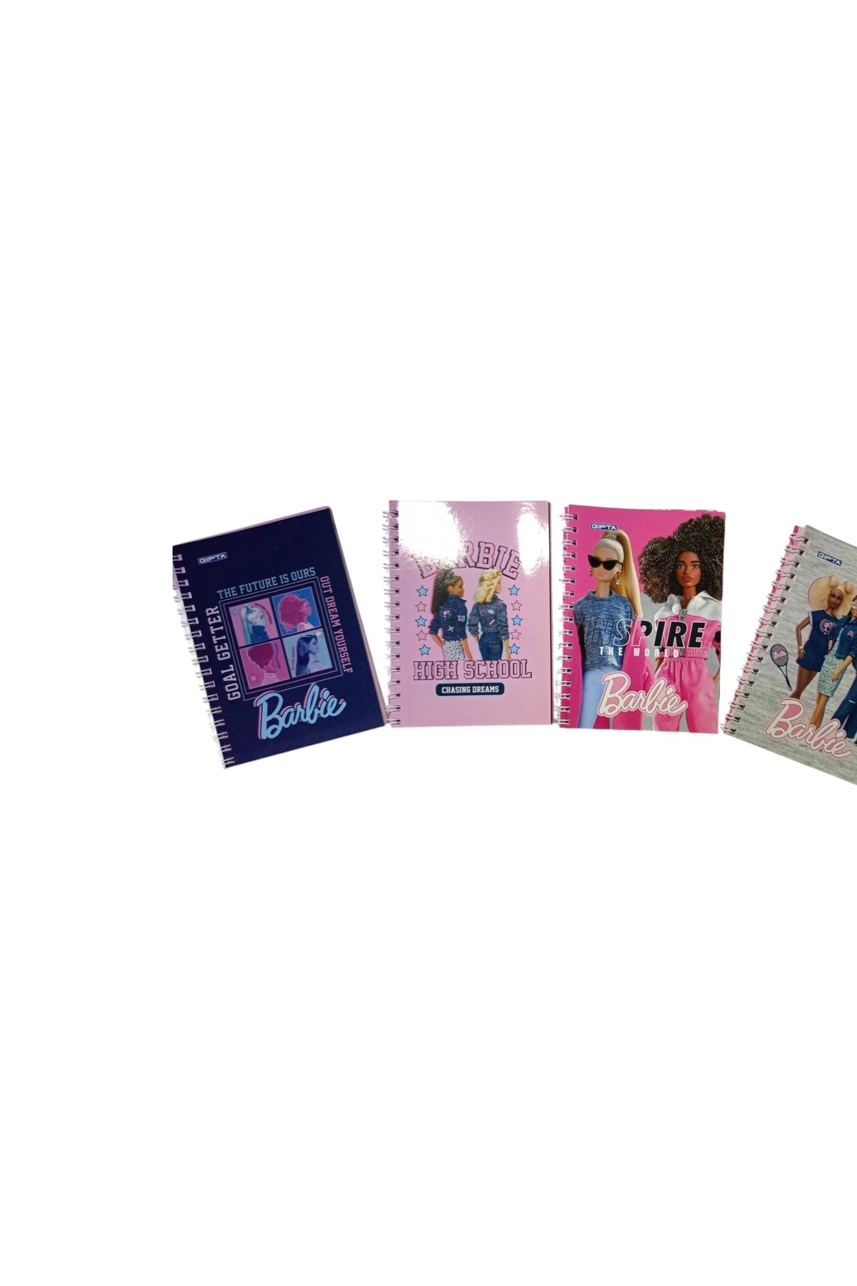 Gıpta GIPTA BARBIE SPİRAL (A6) KARTON KAPAK DEFTER-Çizgili ( 3 Adet )