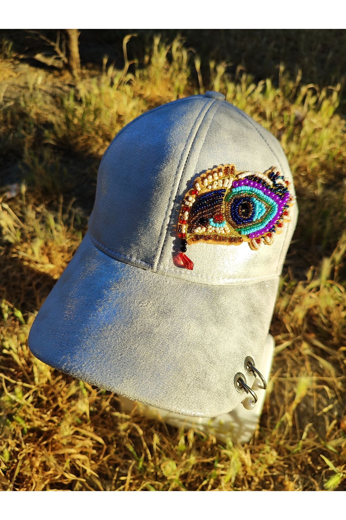 SAHRA BEACHWEAR Kadın Plaj Şapkası, Handmade Tasarım Şapka, Yazlık Şapka , Kasket , Kep