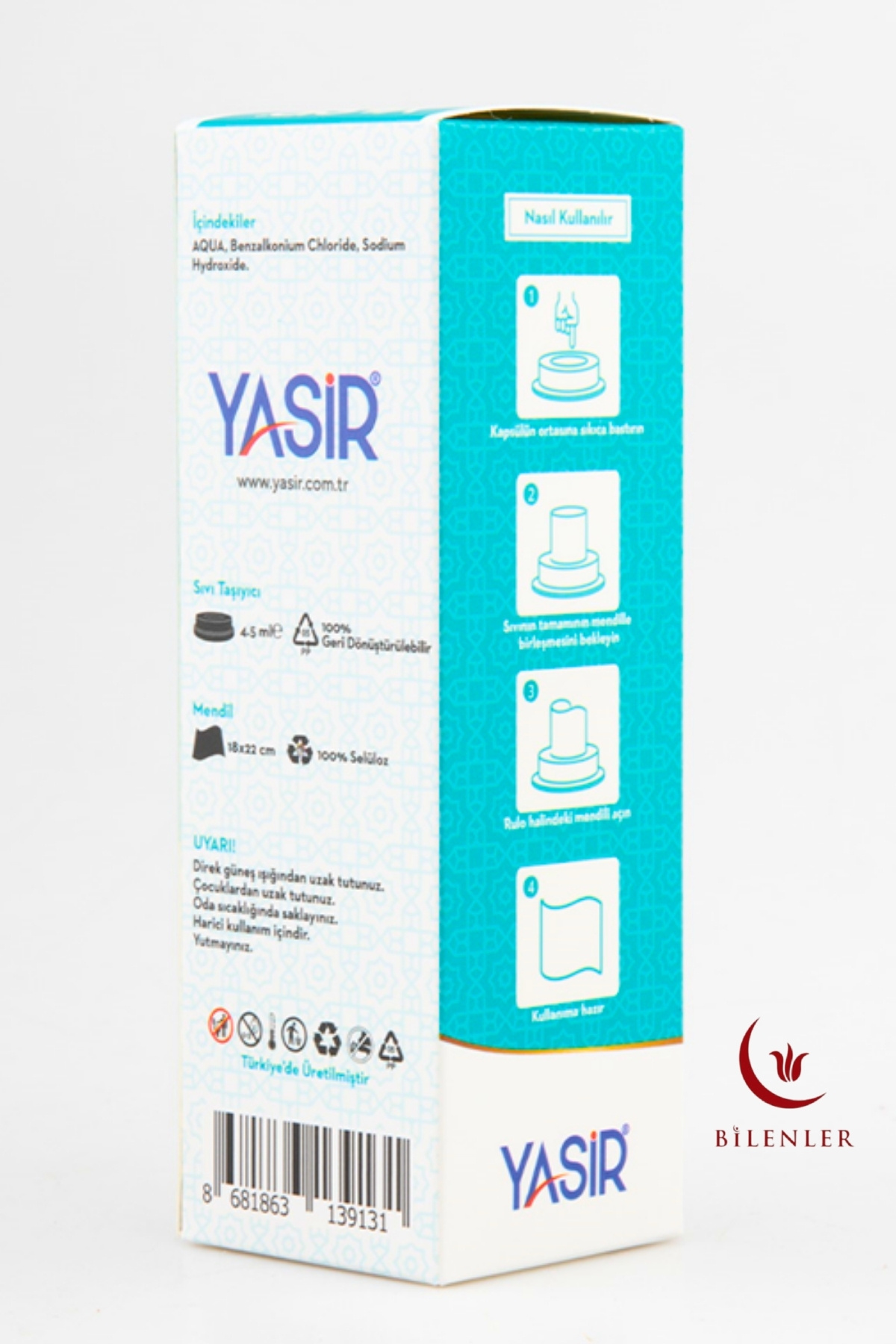 Yasir-Set of 10 Ihram Wipes – Disposable, Alcohol-Free and Odor-Free, Practical Press System 5