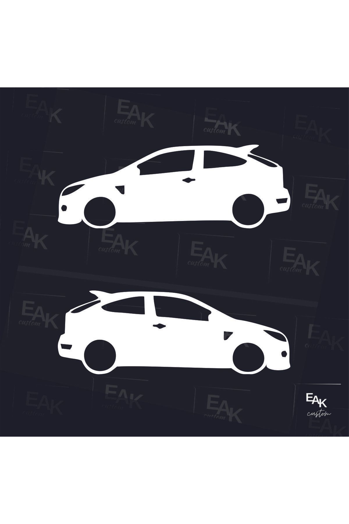 eakcustom FORD FOCUS oto sticker (18cm x 6cm) (2ADET)