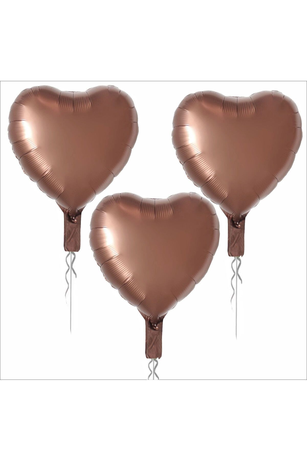 ZENVİVA 3 ADET KALP FOLYO BALON KARAMEL 18 INC