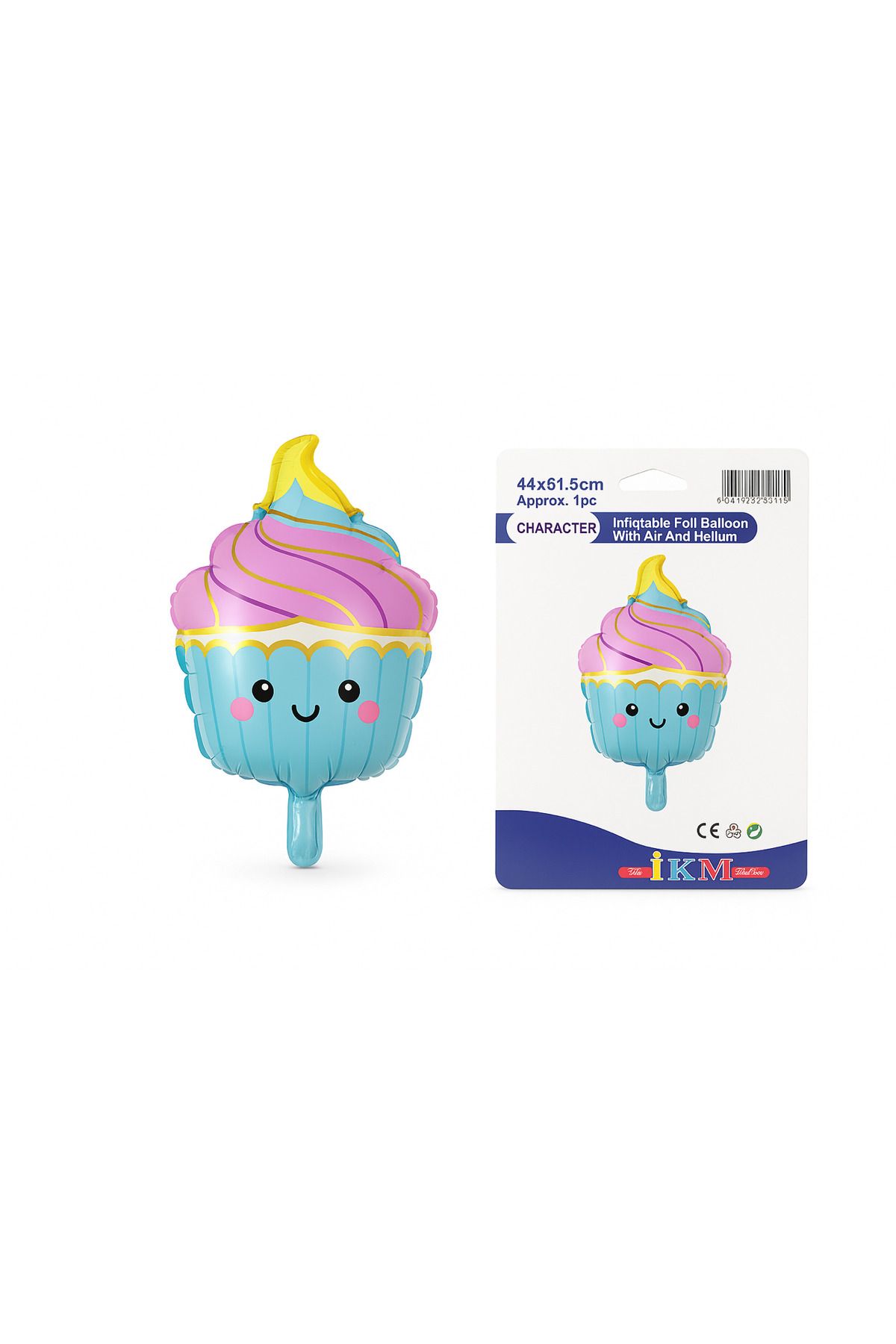 Ege Pastacılık Cupcake Temalı Folyo Balon 44 x 61,5 cm
