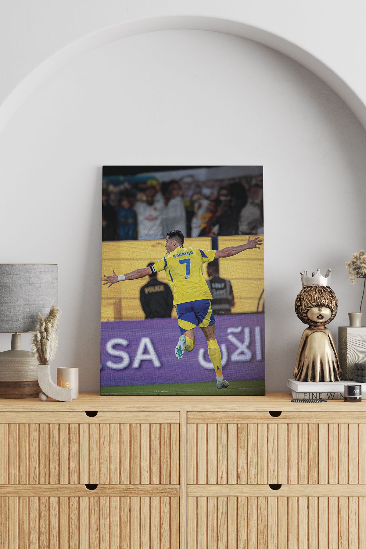 SELMIRA Al Nassr Cristiano Ronaldo Gol Sevinci Kanvas Tablo