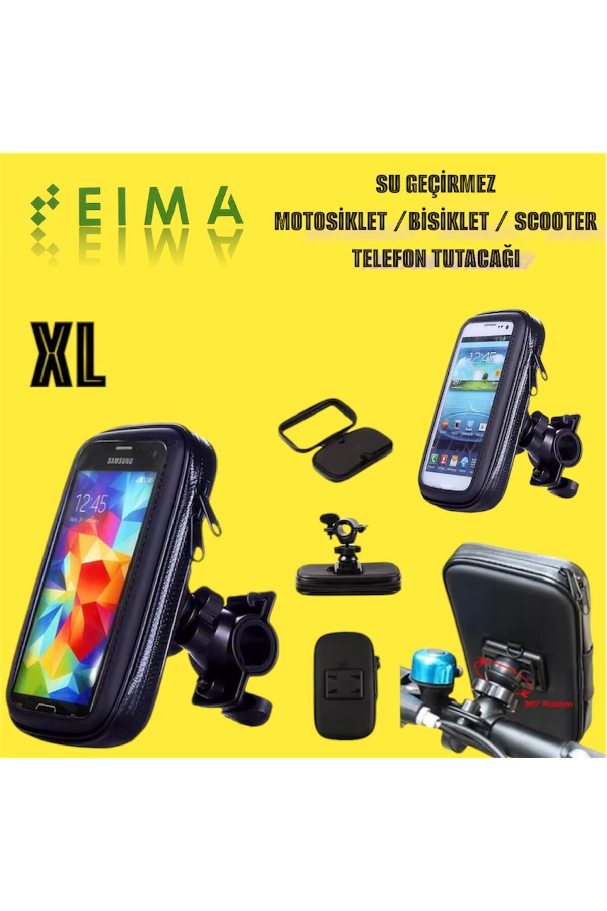 Bestech Su Geçirmez Motosiklet Bisiklet Scooter Telefon Tutacağı