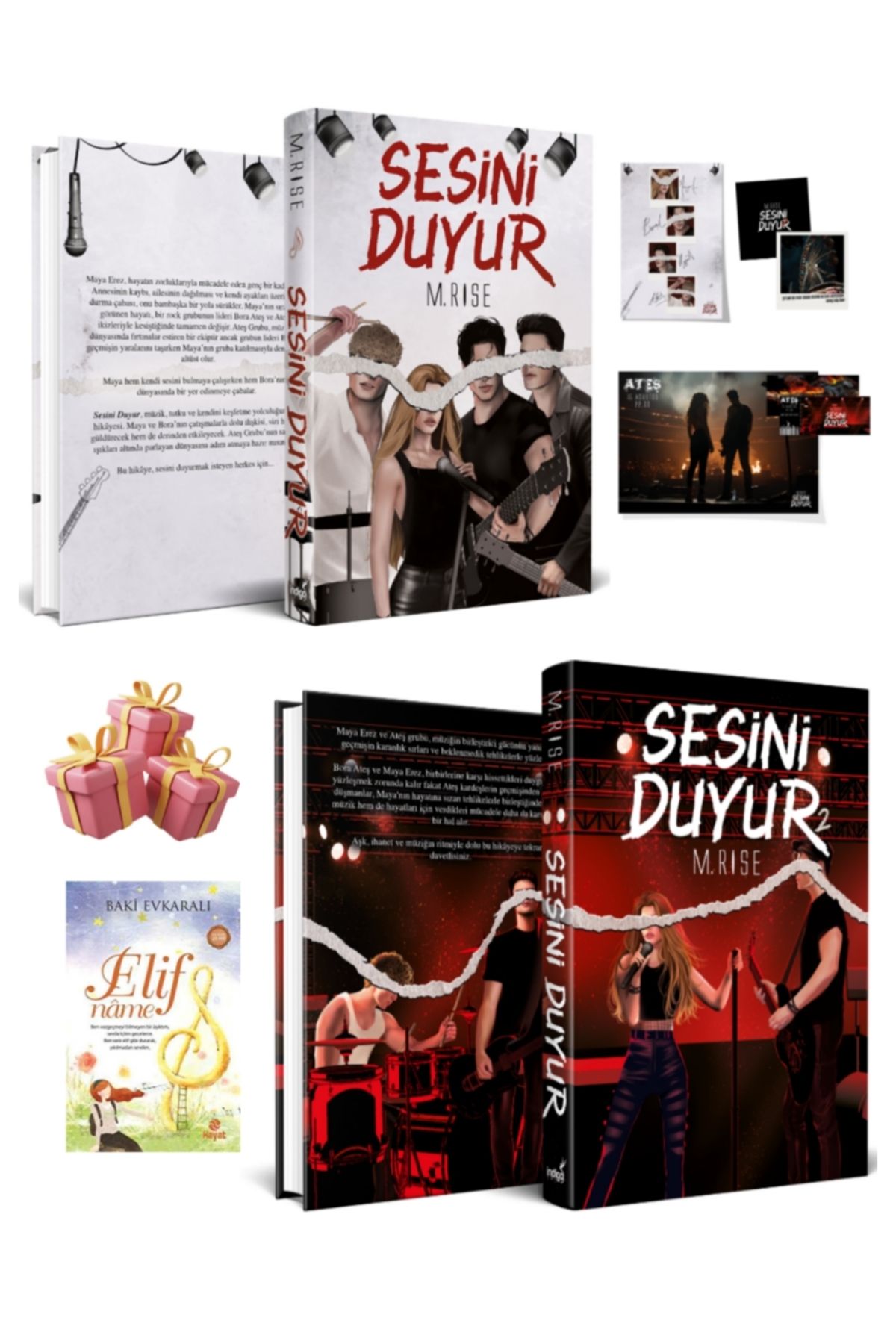 İndigo Kitap Sesini Duyur 1, Sesini Duyur 2 M. Rize 2 Kitap Ciltli Set Poster ve Ayraç Hediyeli