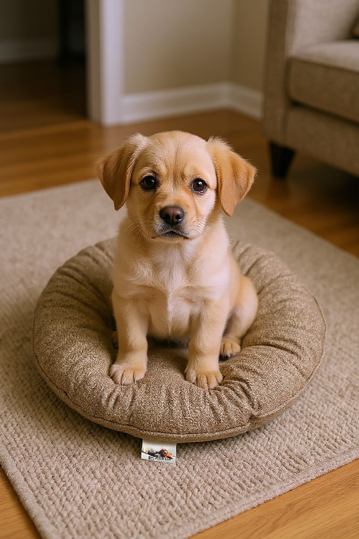 Go Veform Kaliteli Pati Dostu Köpek/Kedi Yatağı Coco Kumaş KKY1525 Kahverengi